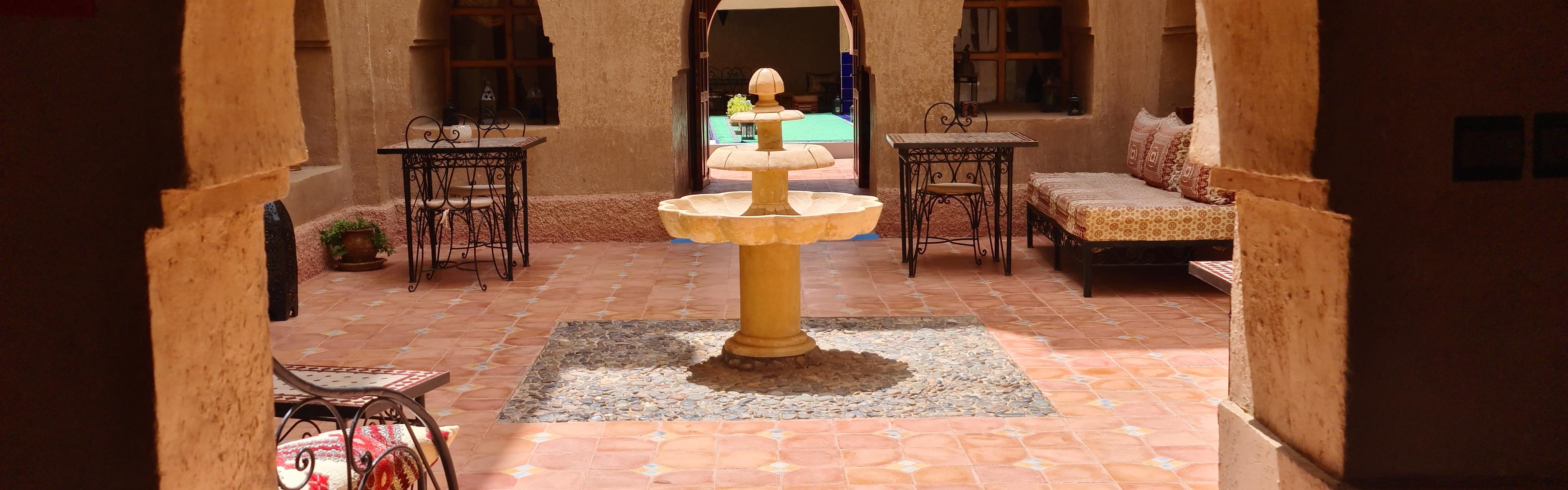 Patio et fontaine de la Kasbah