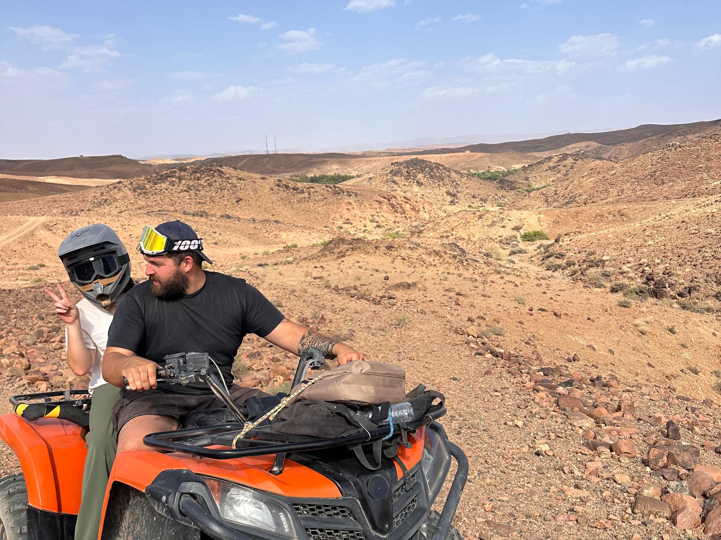 Quad dans le désert de Skoura