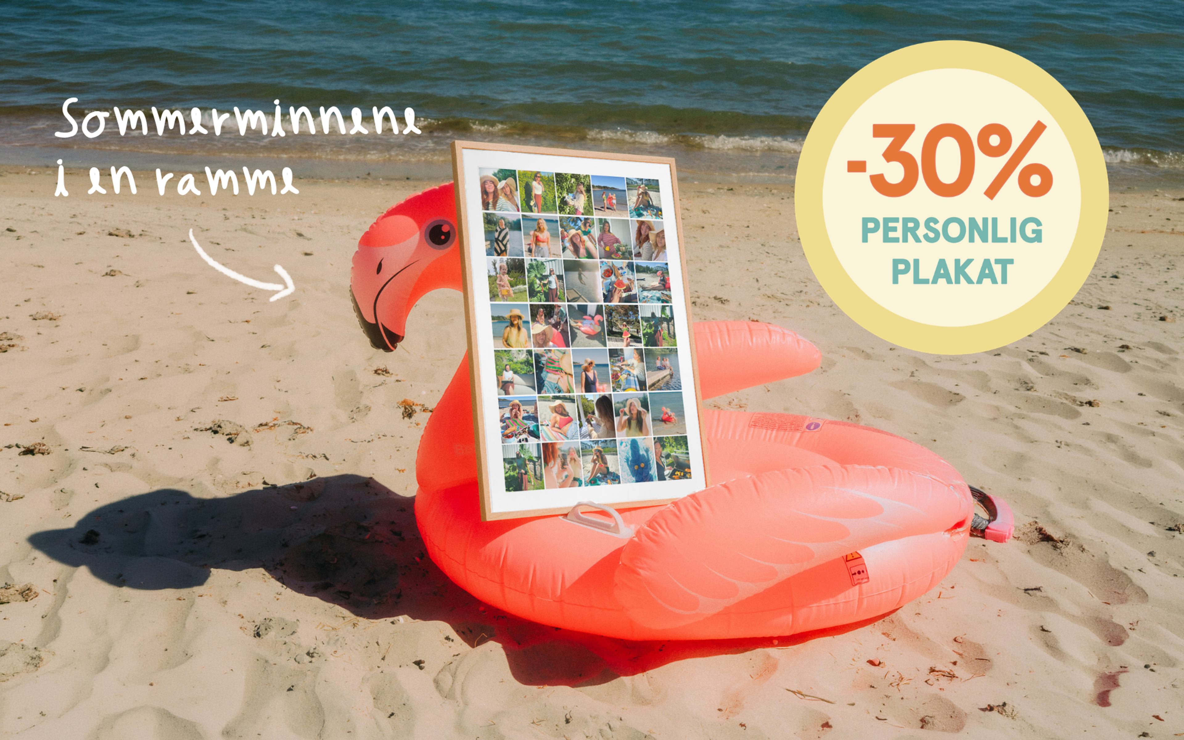 -30% på personlig plakat