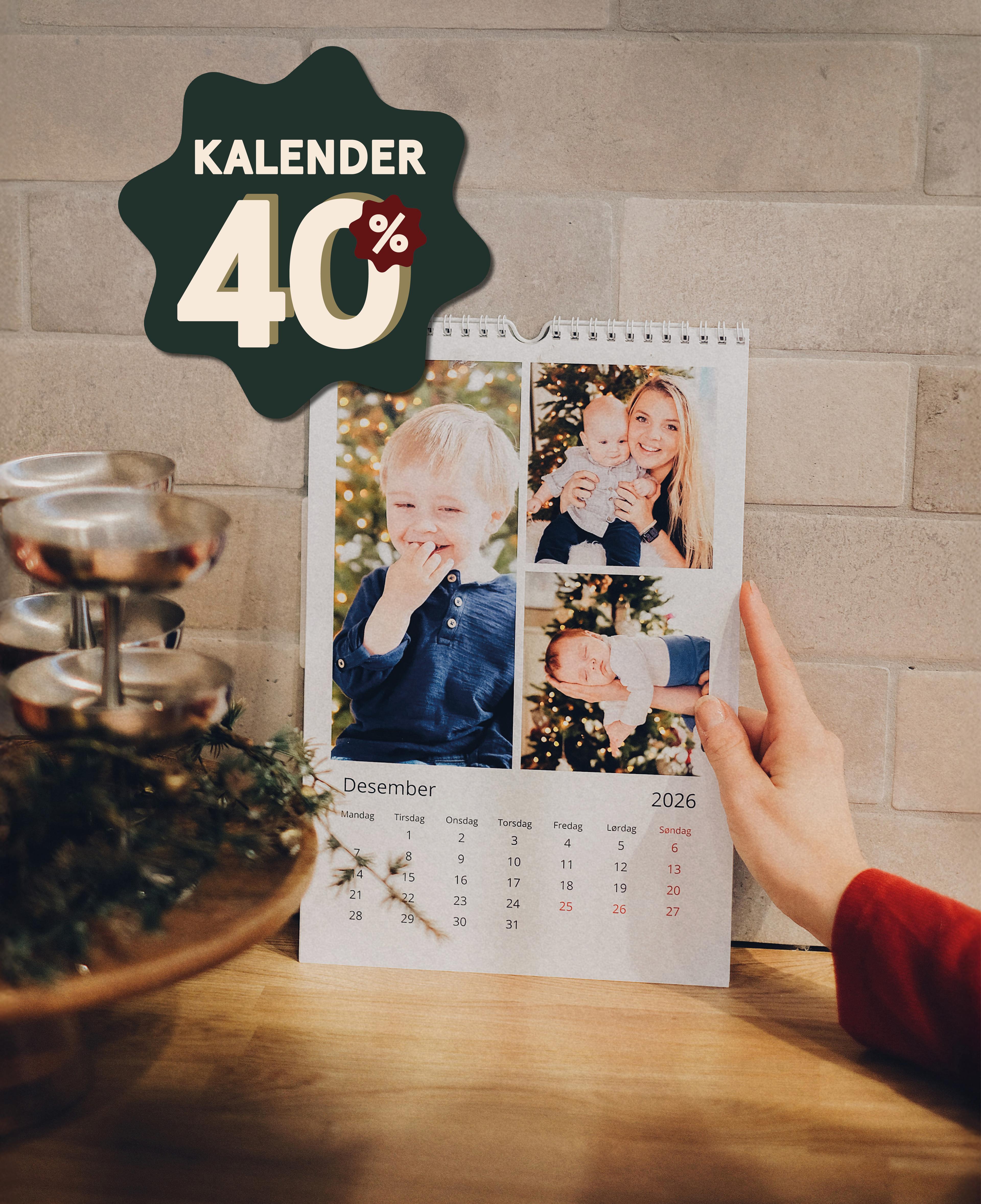 Lag fotokalender med dine bilder