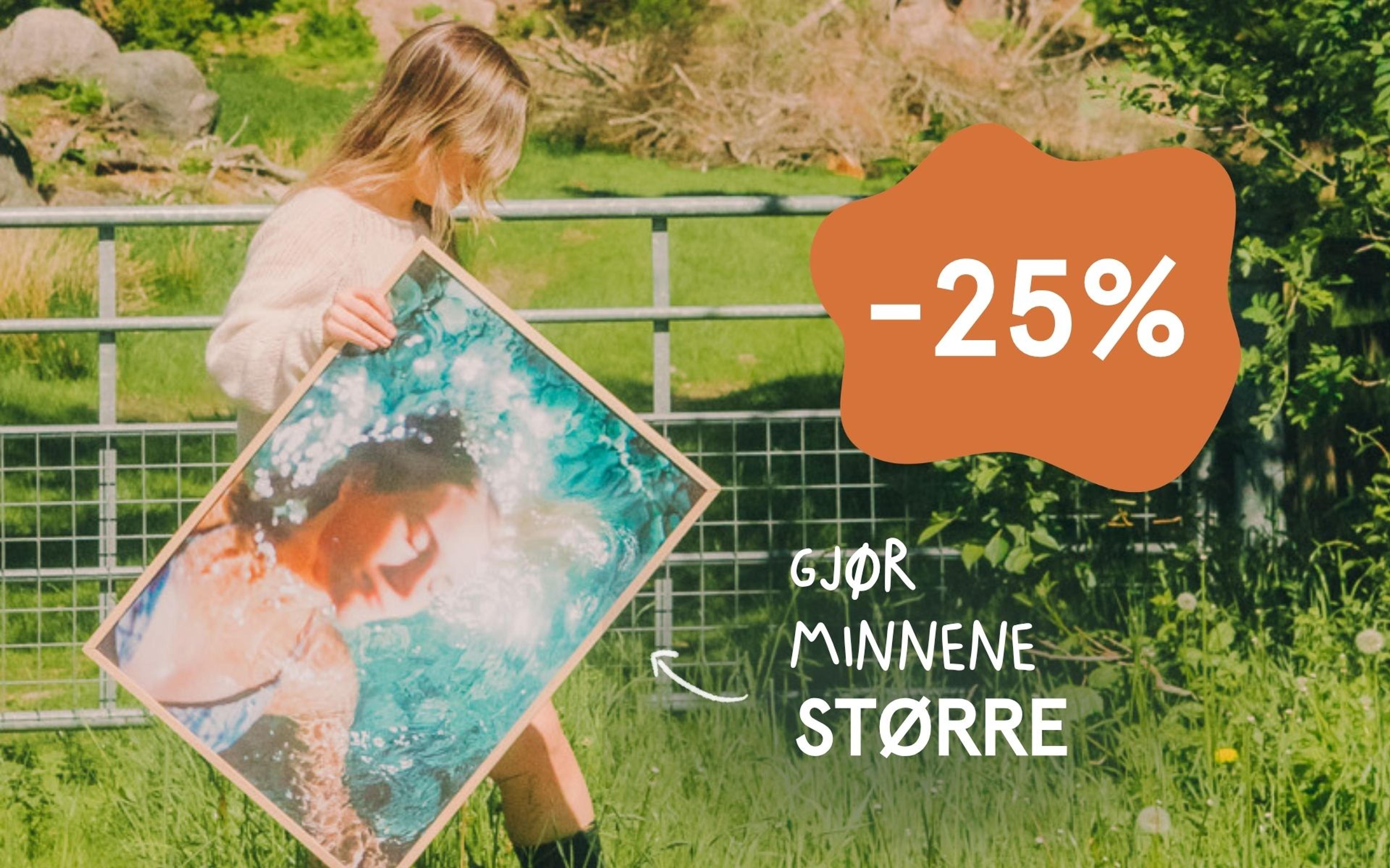 -25% på store bilder på fotopapir