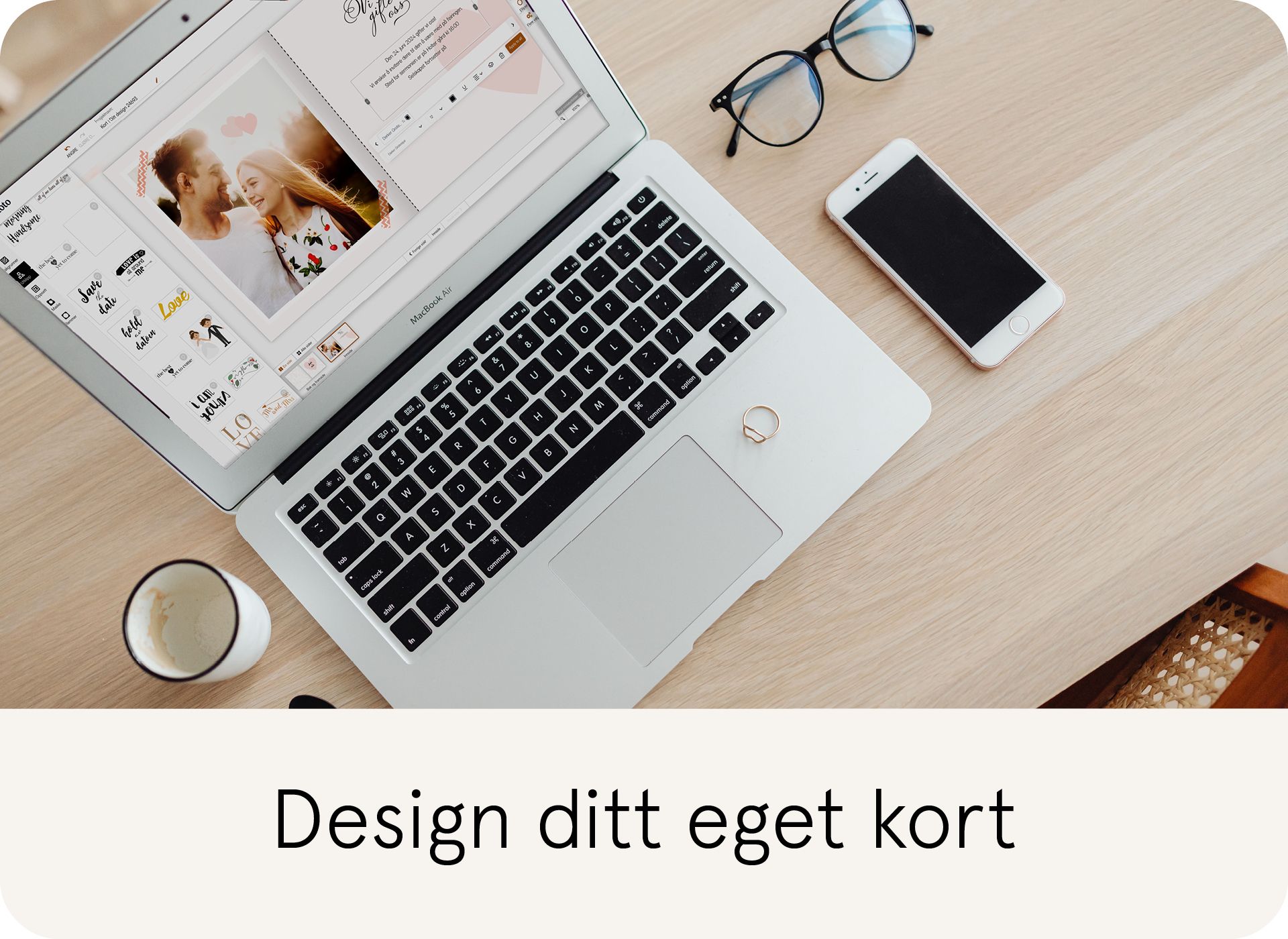 Design ditt eget bryllupskort