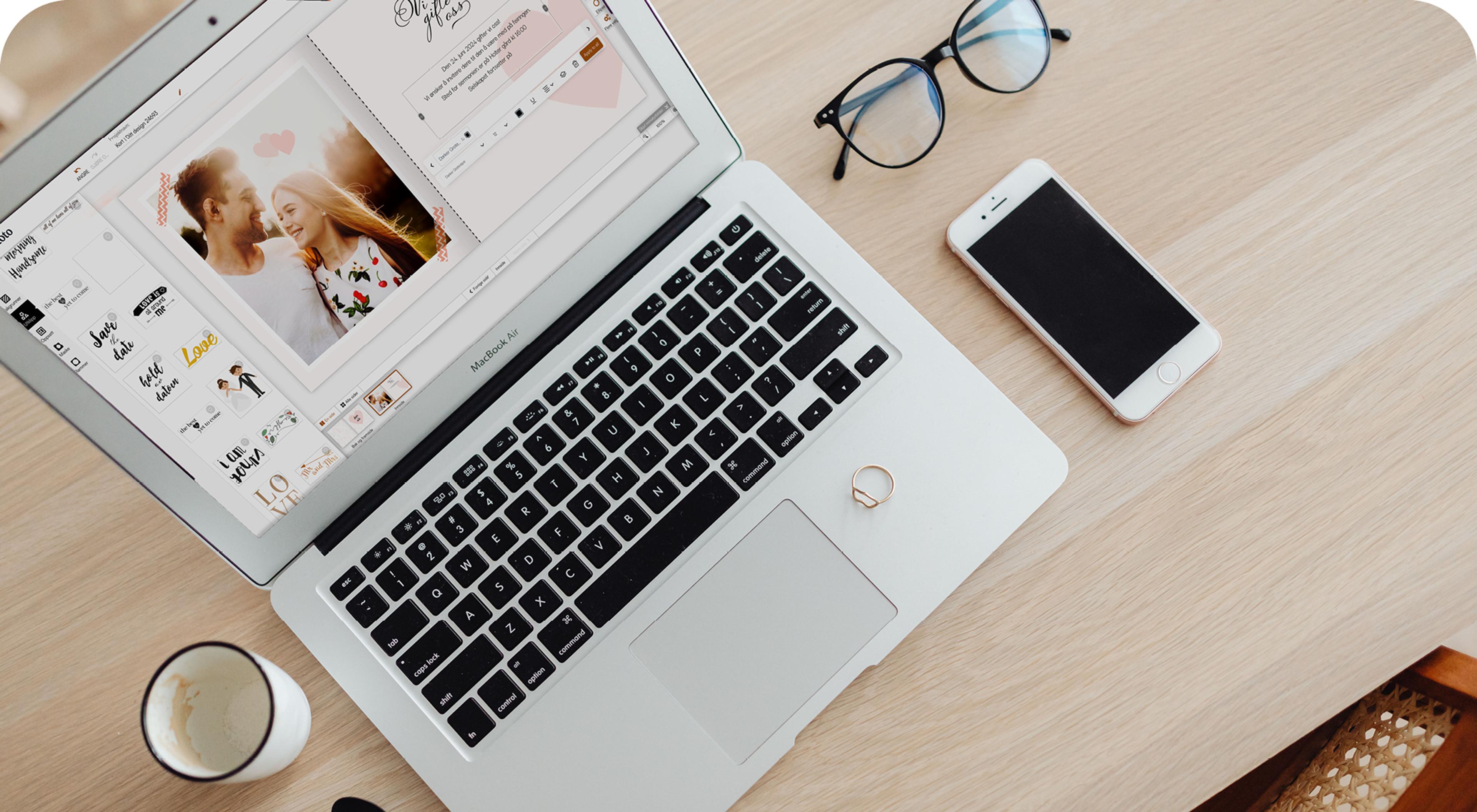 Design ditt eget bryllupskort