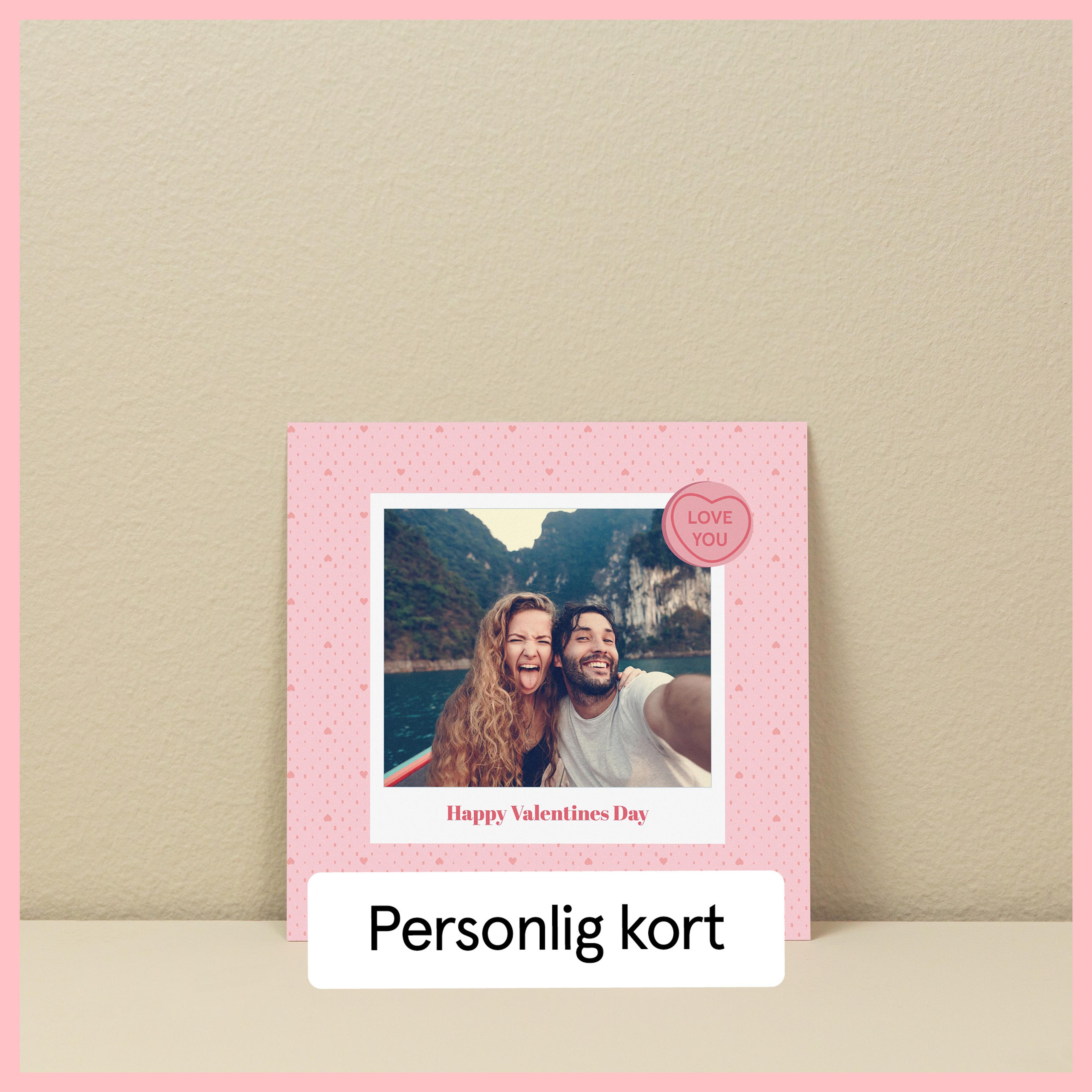 Valentines kort med eget design