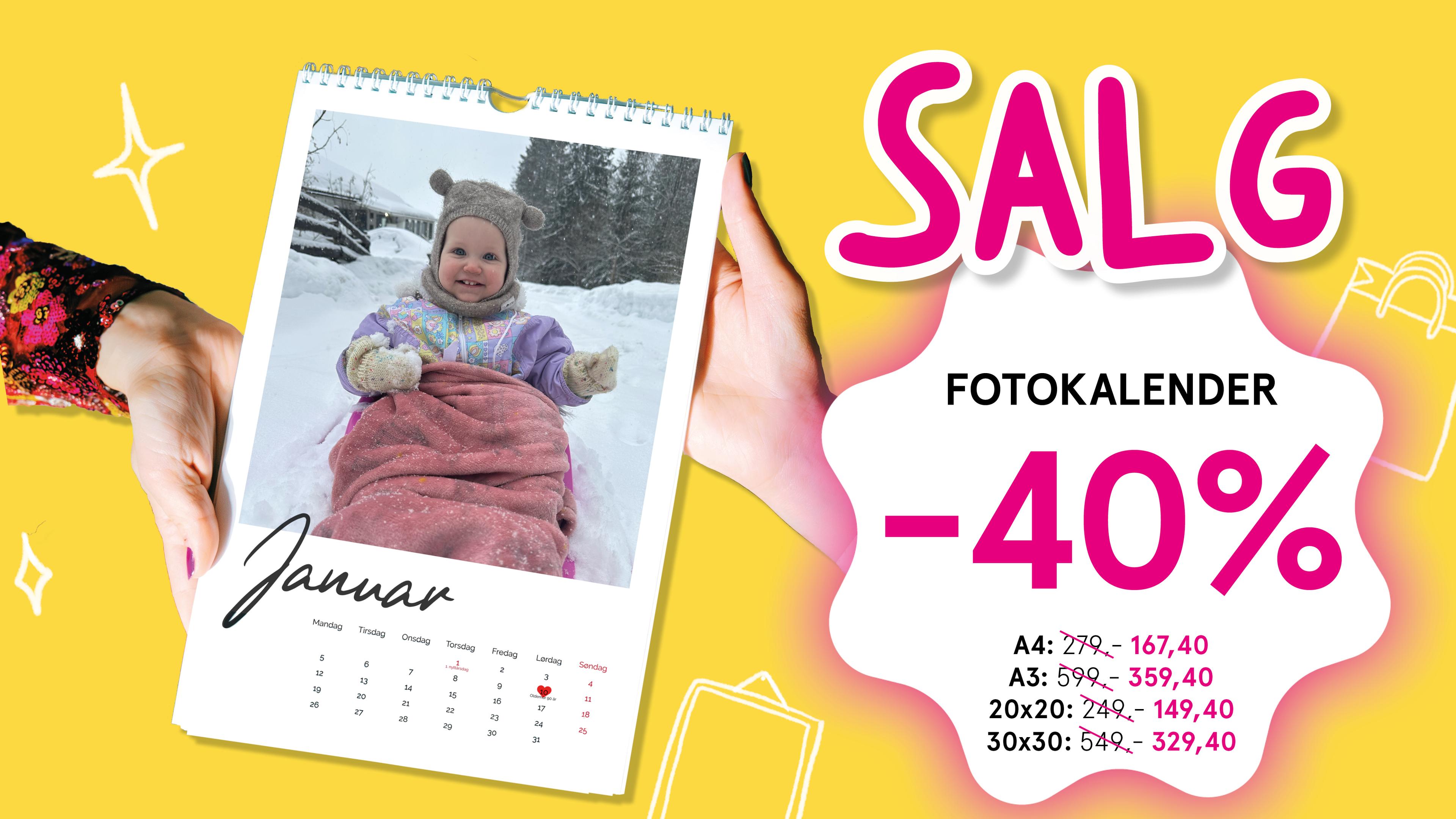 Kalender -40% hos Elite Foto