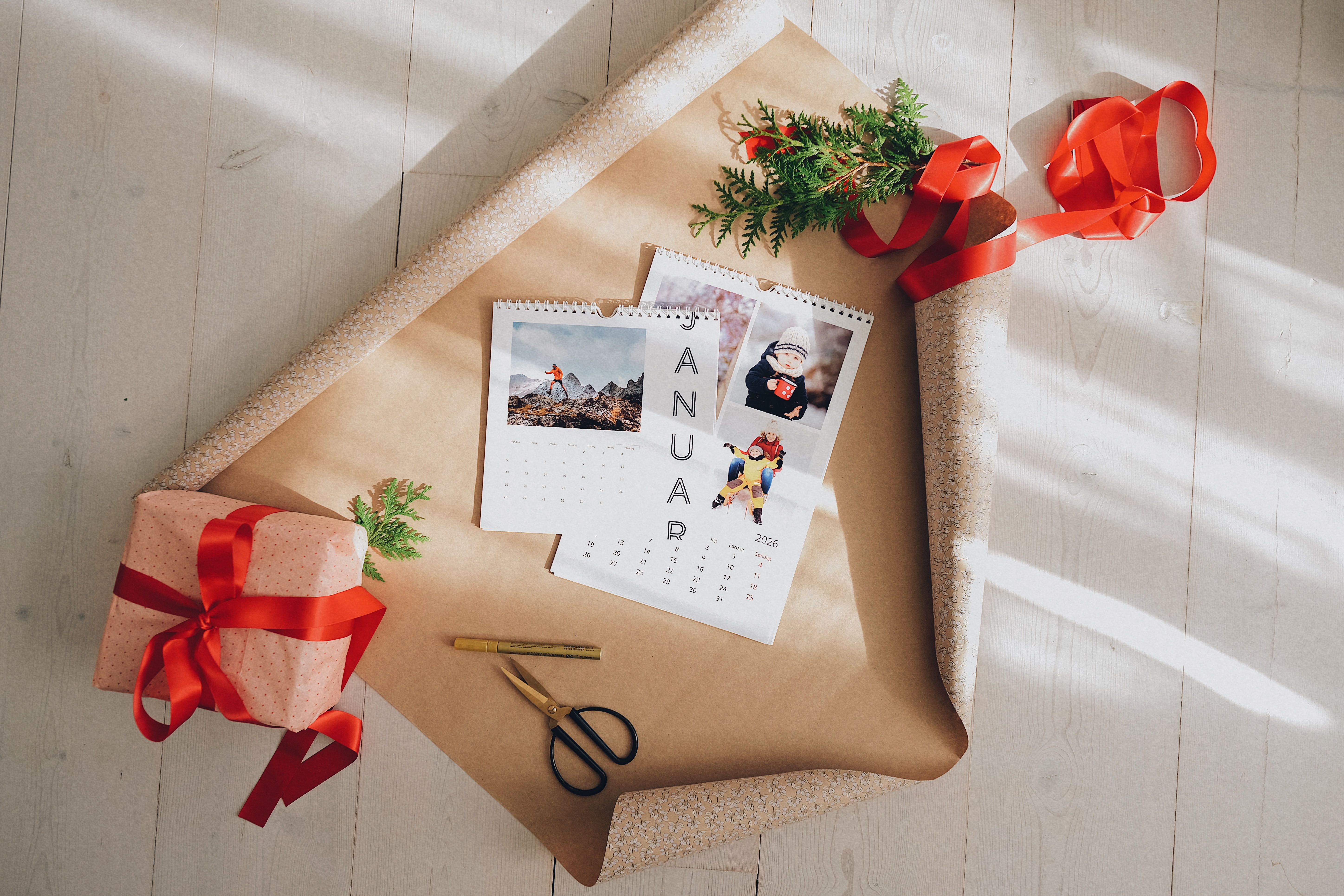 Fotokalender til vegg