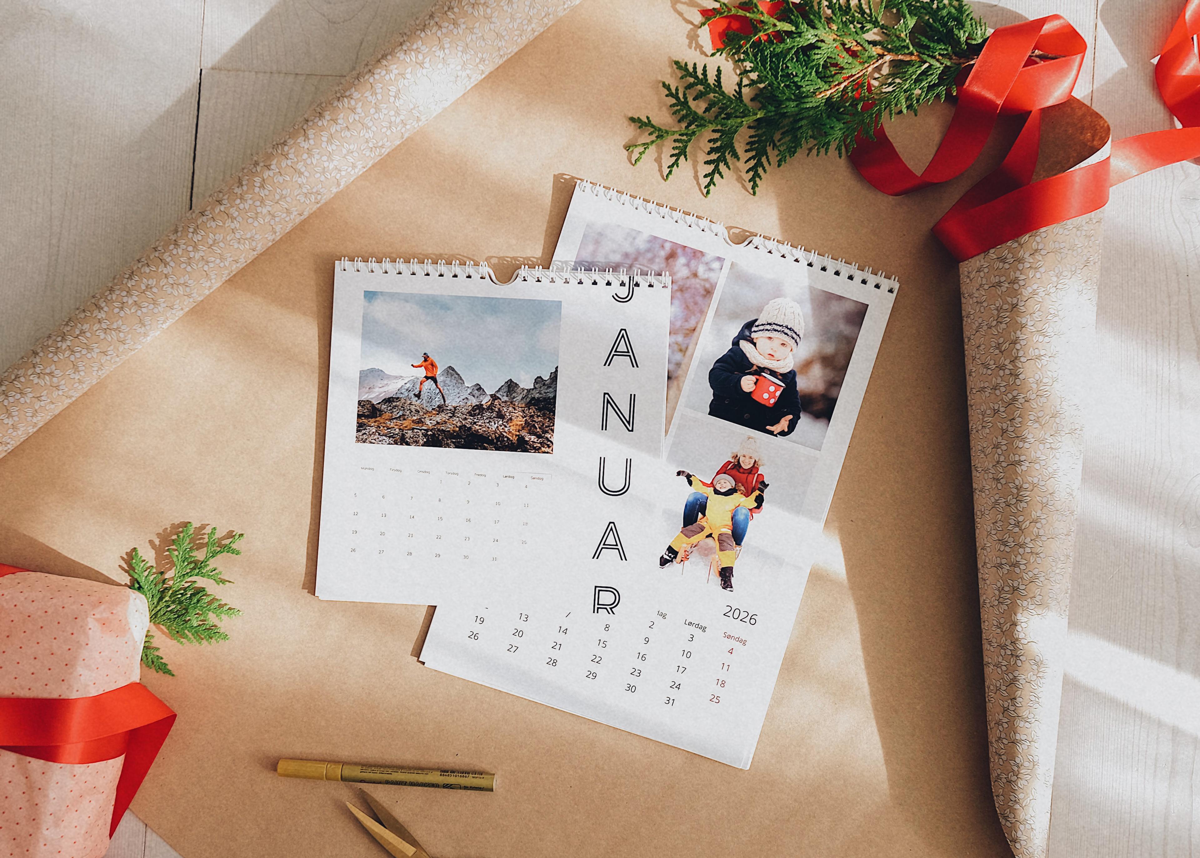 Fotokalender til vegg