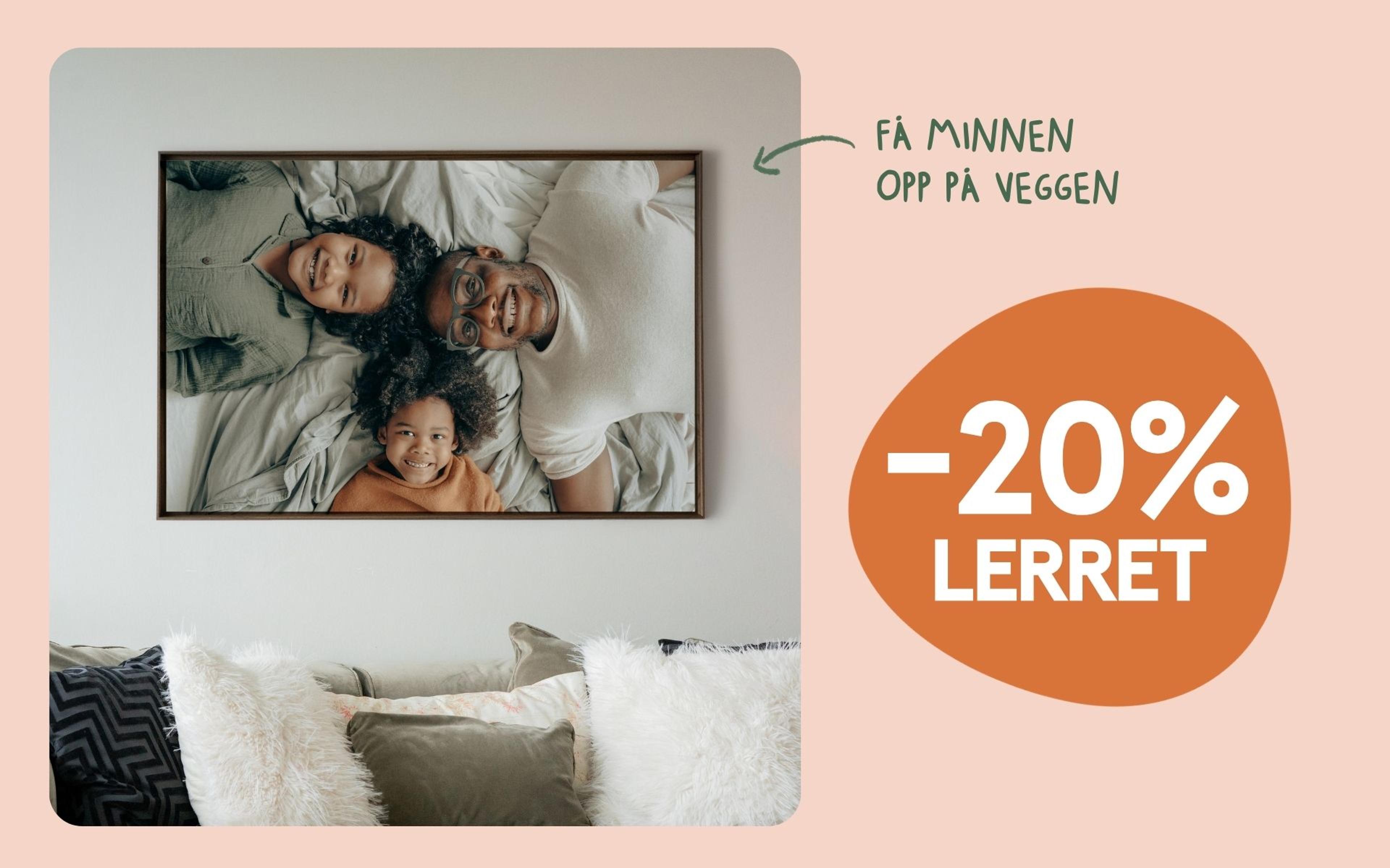 -20% på lerretbilder