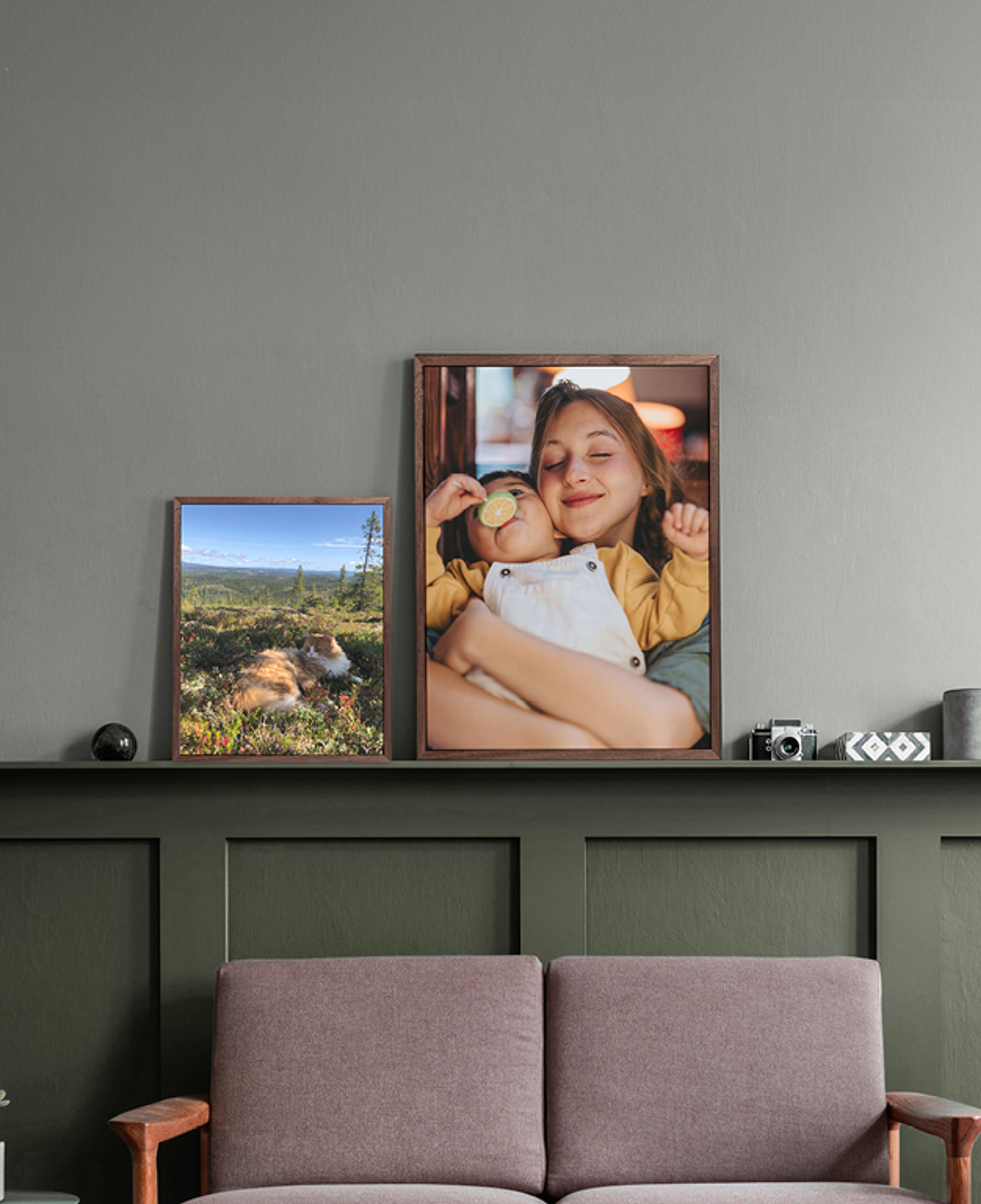 Noen bilder fortjener mer plass - ekte minner vises frem i ramme!