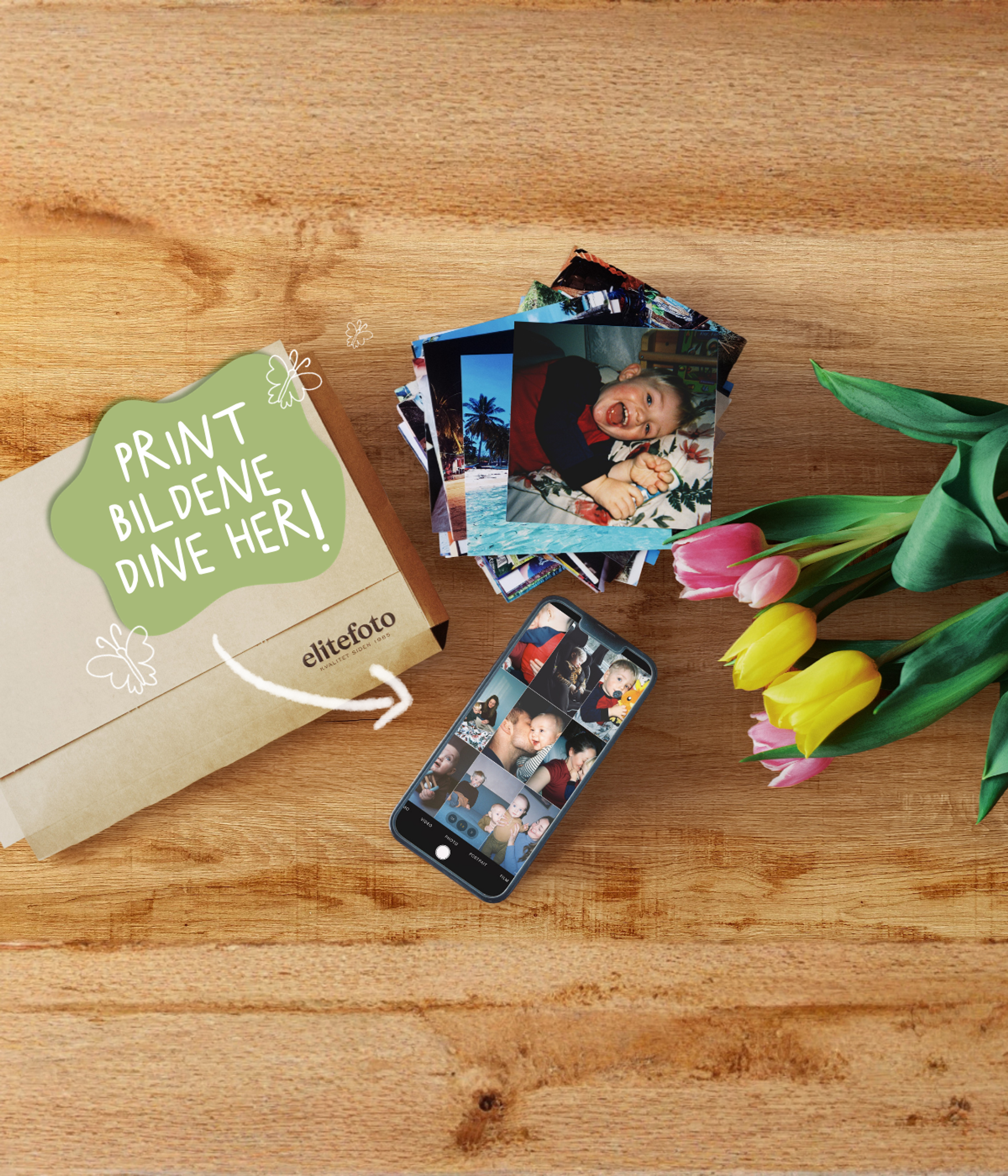 Print bilder fra mobilen hos Elite Foto