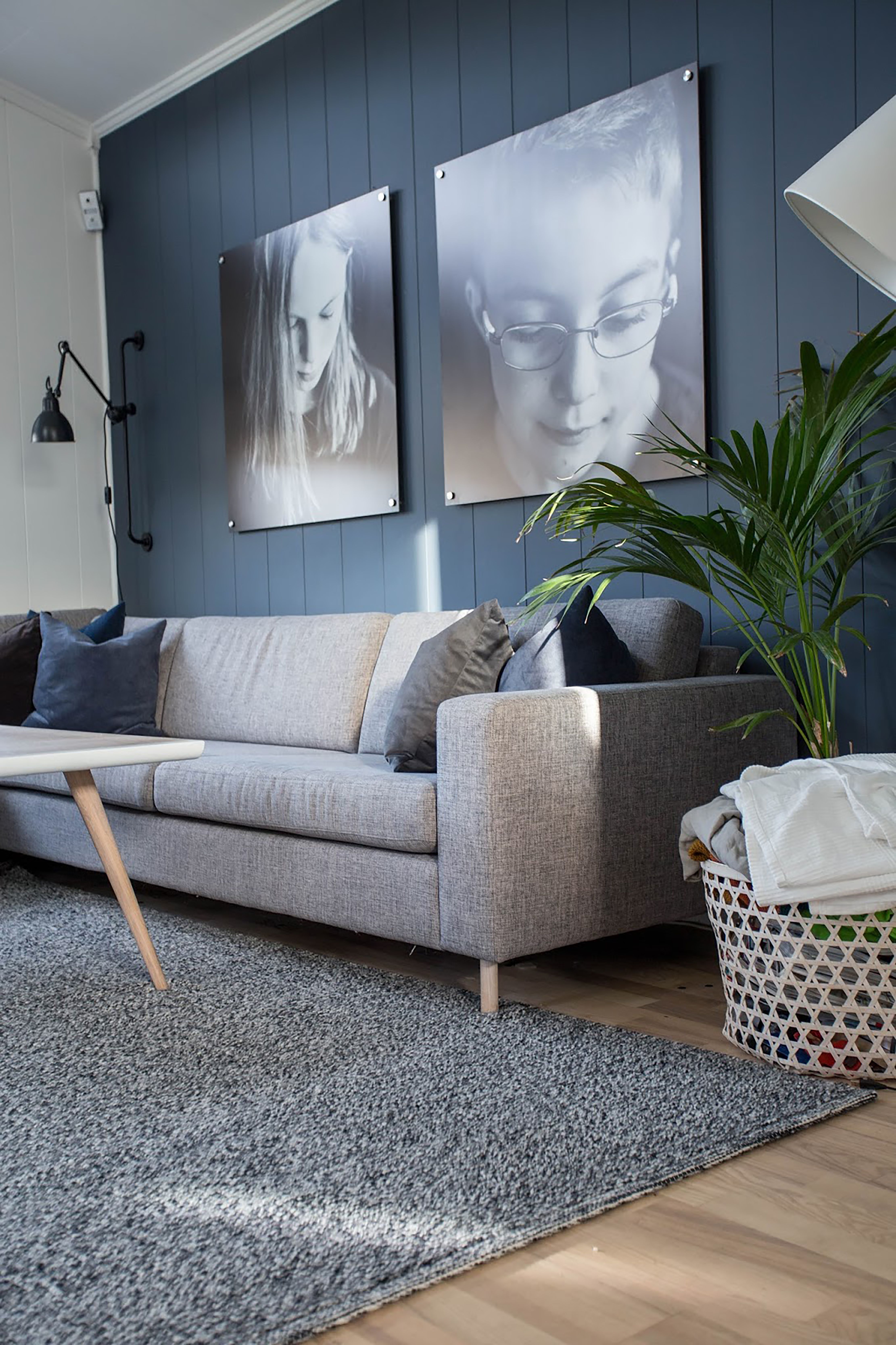 Rundt bilde på aluminium