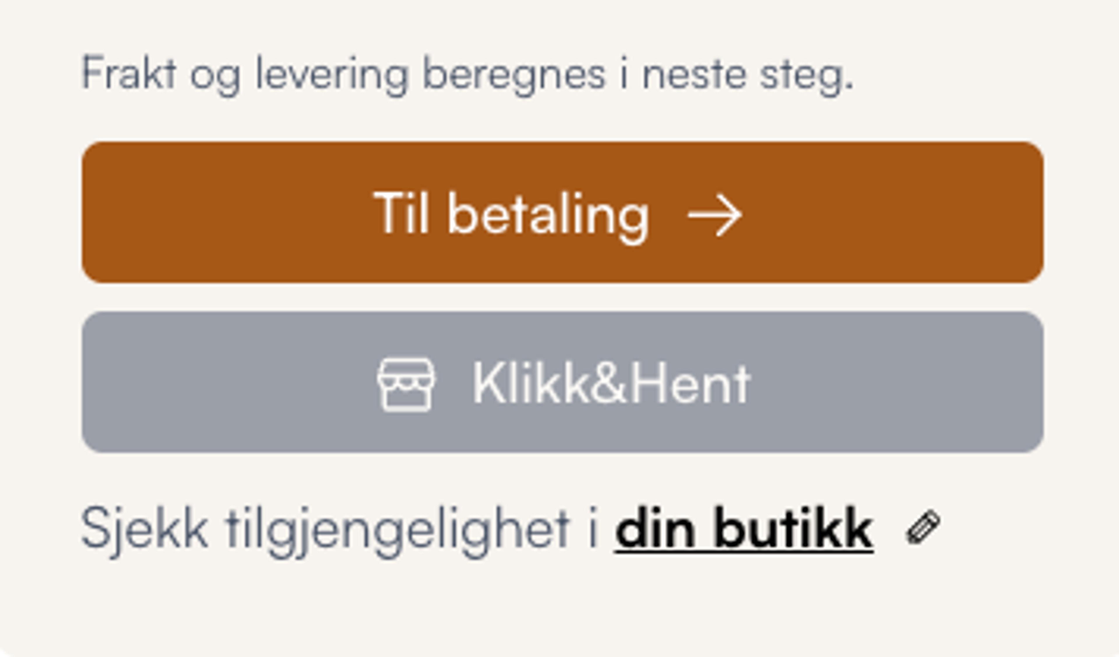 Velg din butikk