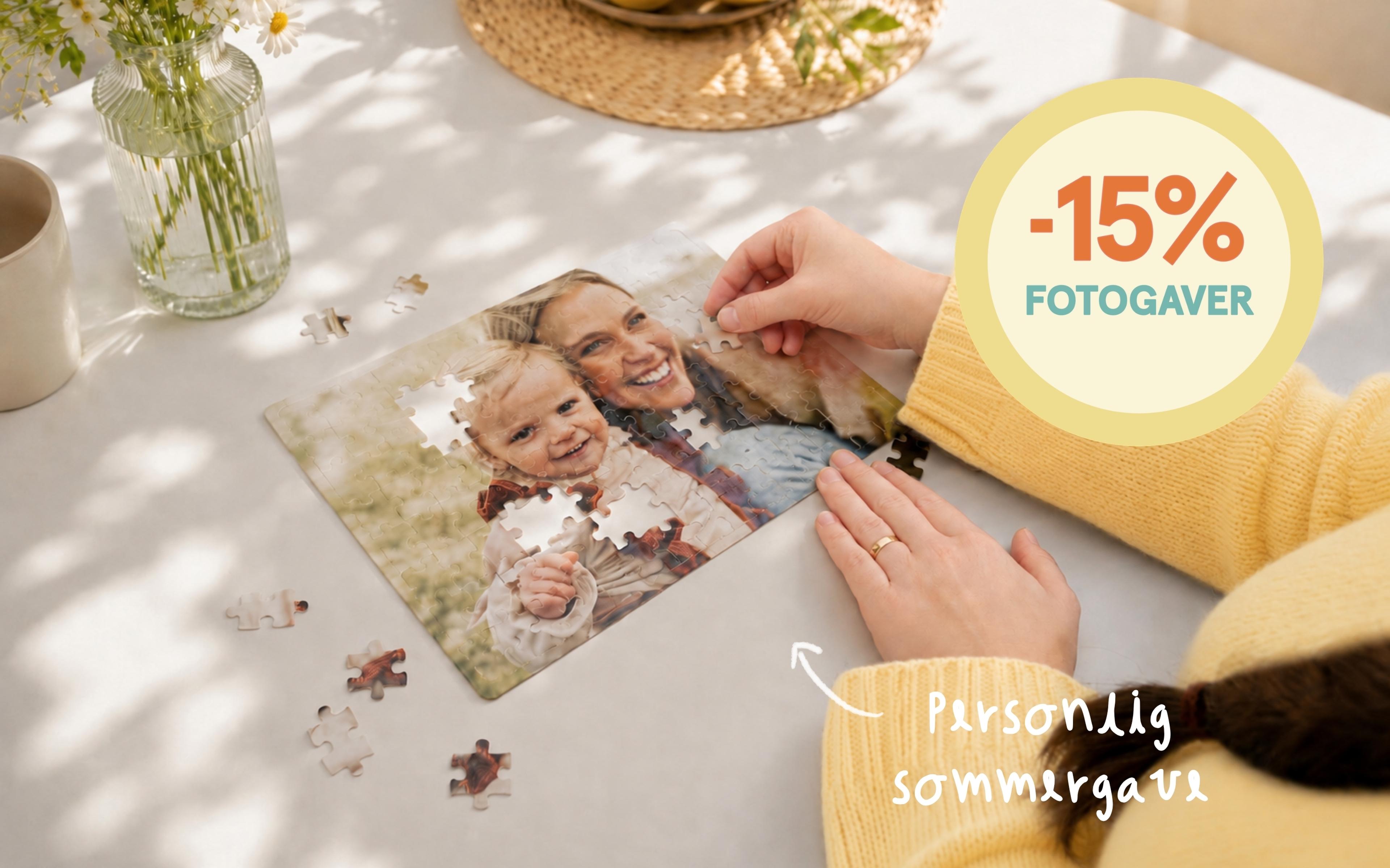 -15% på puslespill i juli hos Elite Foto