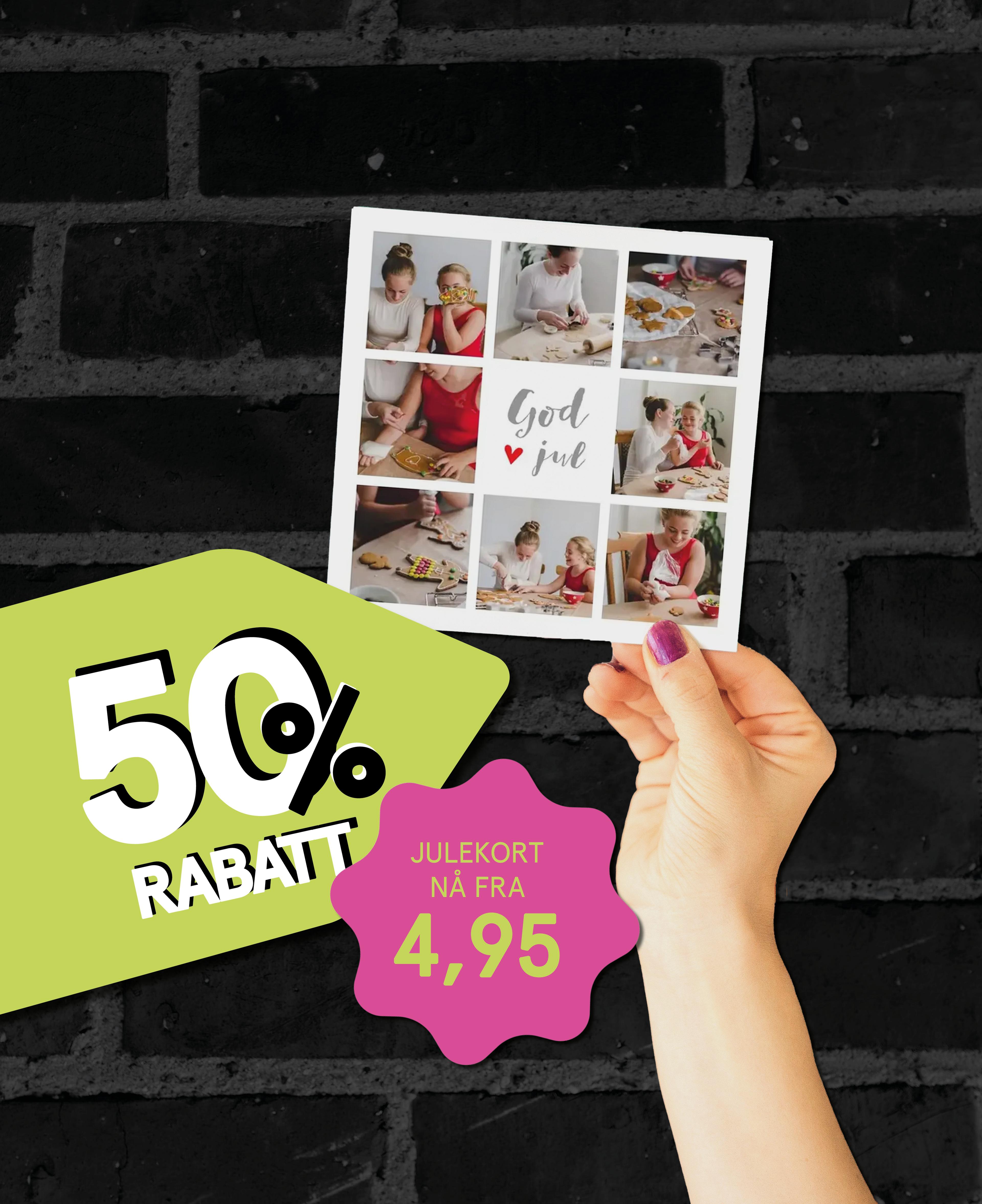 Lag koselige julekort med dine bilder hos Elite Foto