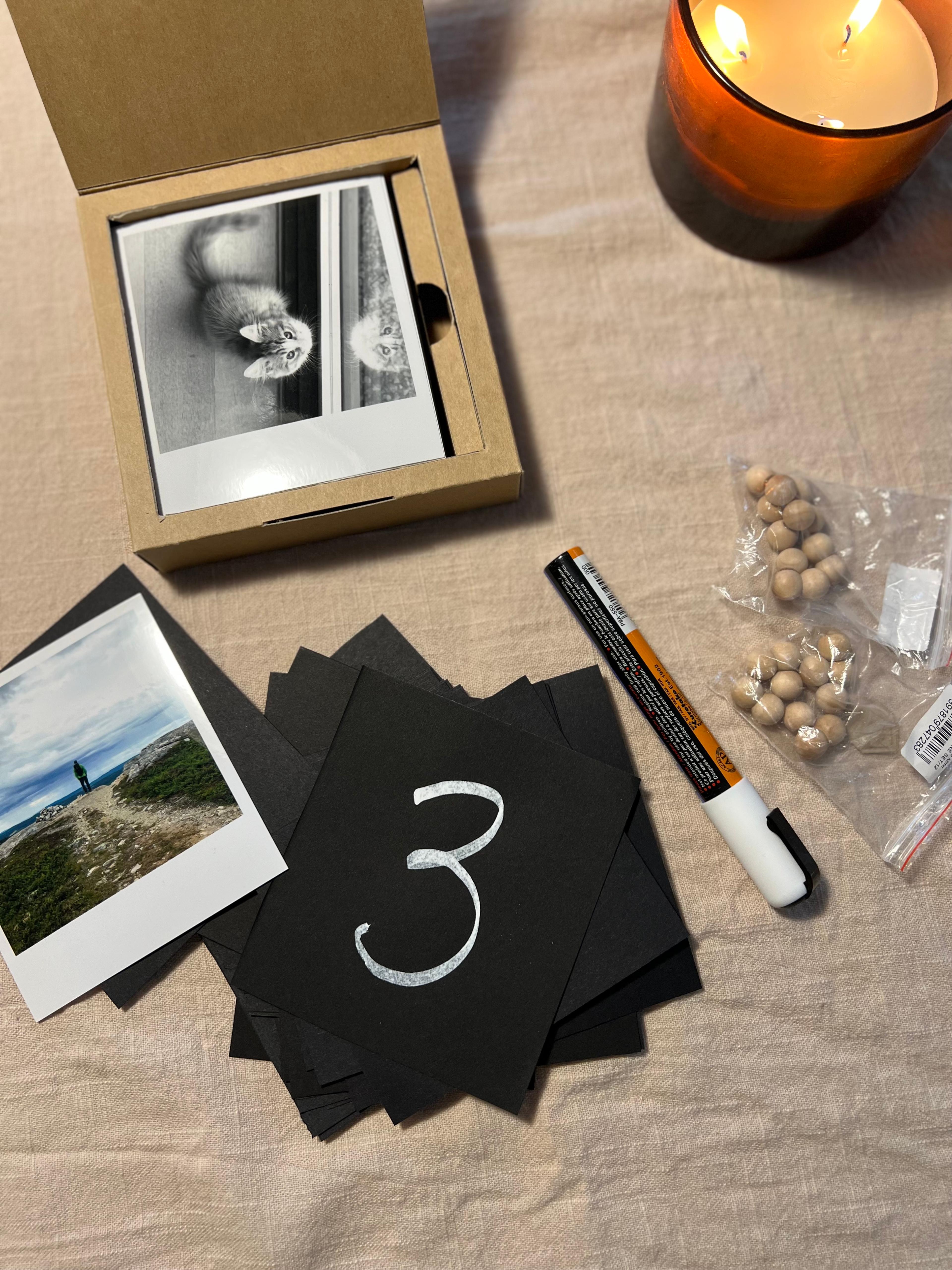 adventskalender som retrobilde