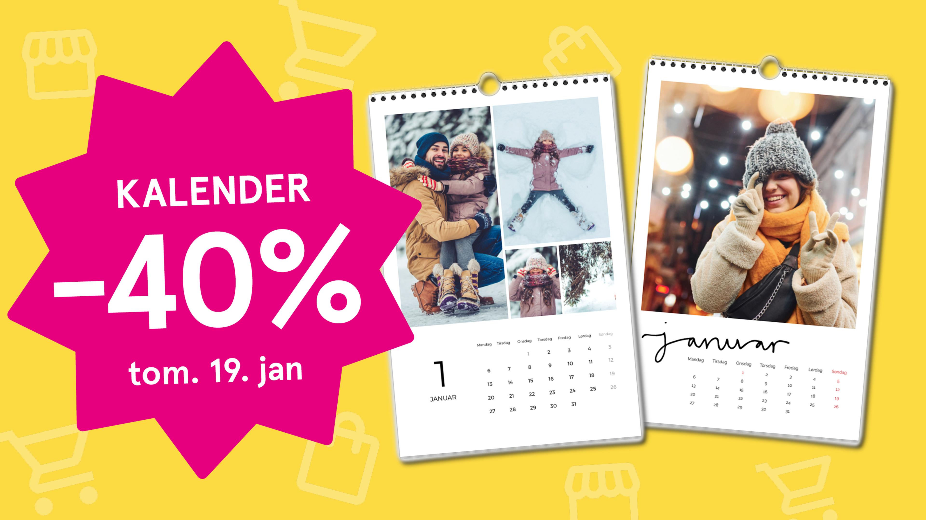 Fotokalender - 40% rabatt hos Elite Foto