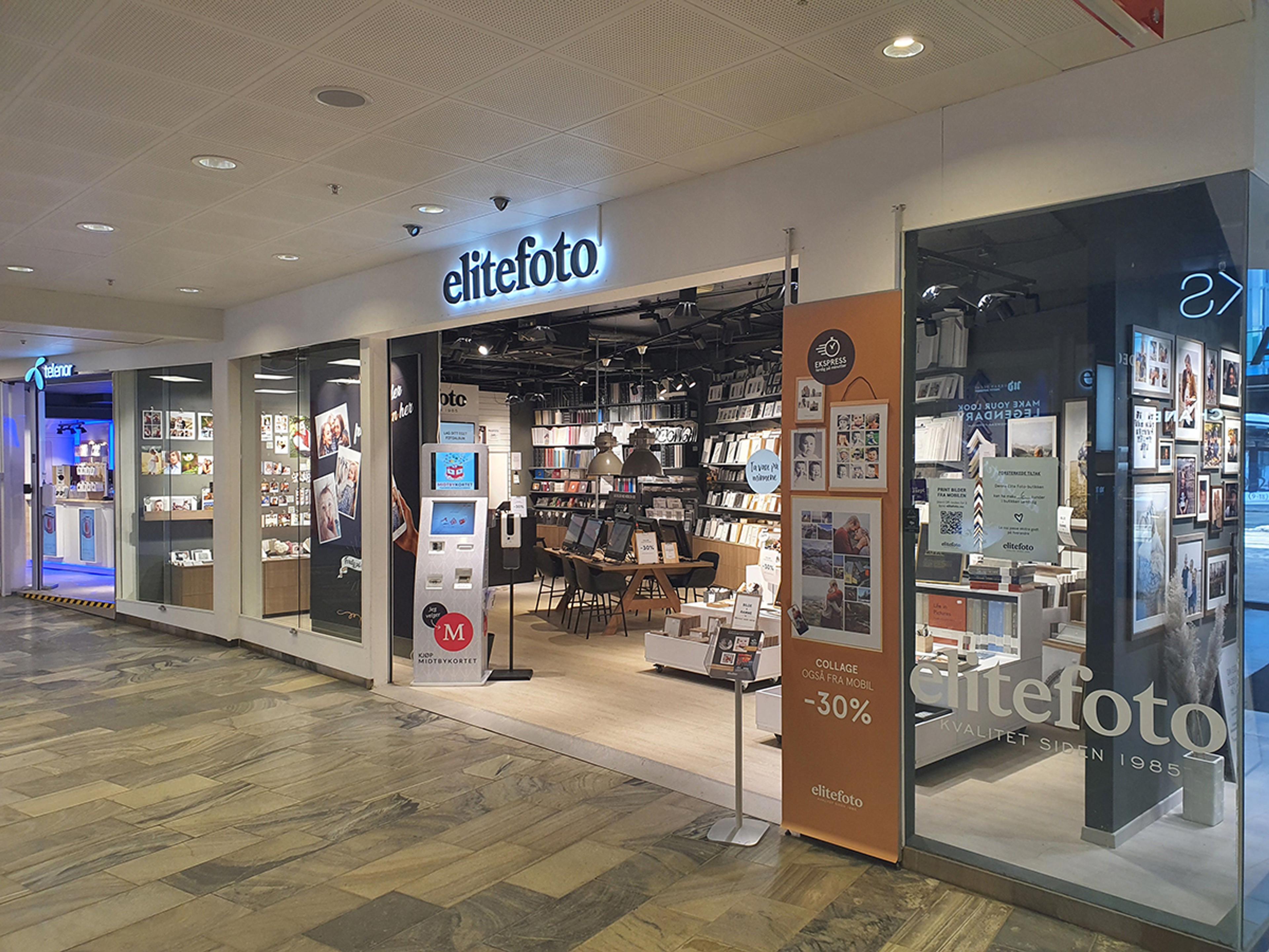 Elite Fotos butikk i Trondheim Torg