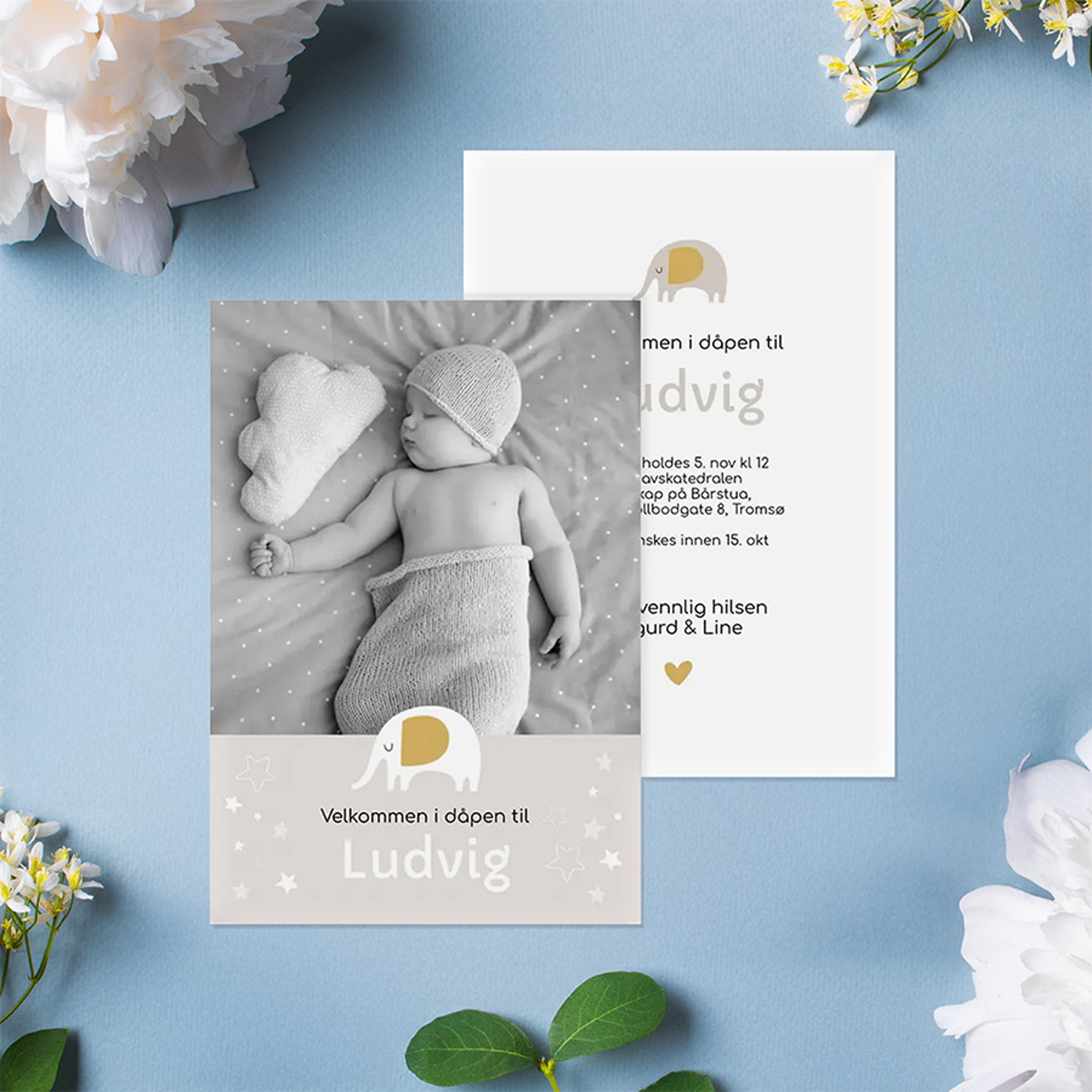 Bilde av tosidig kort