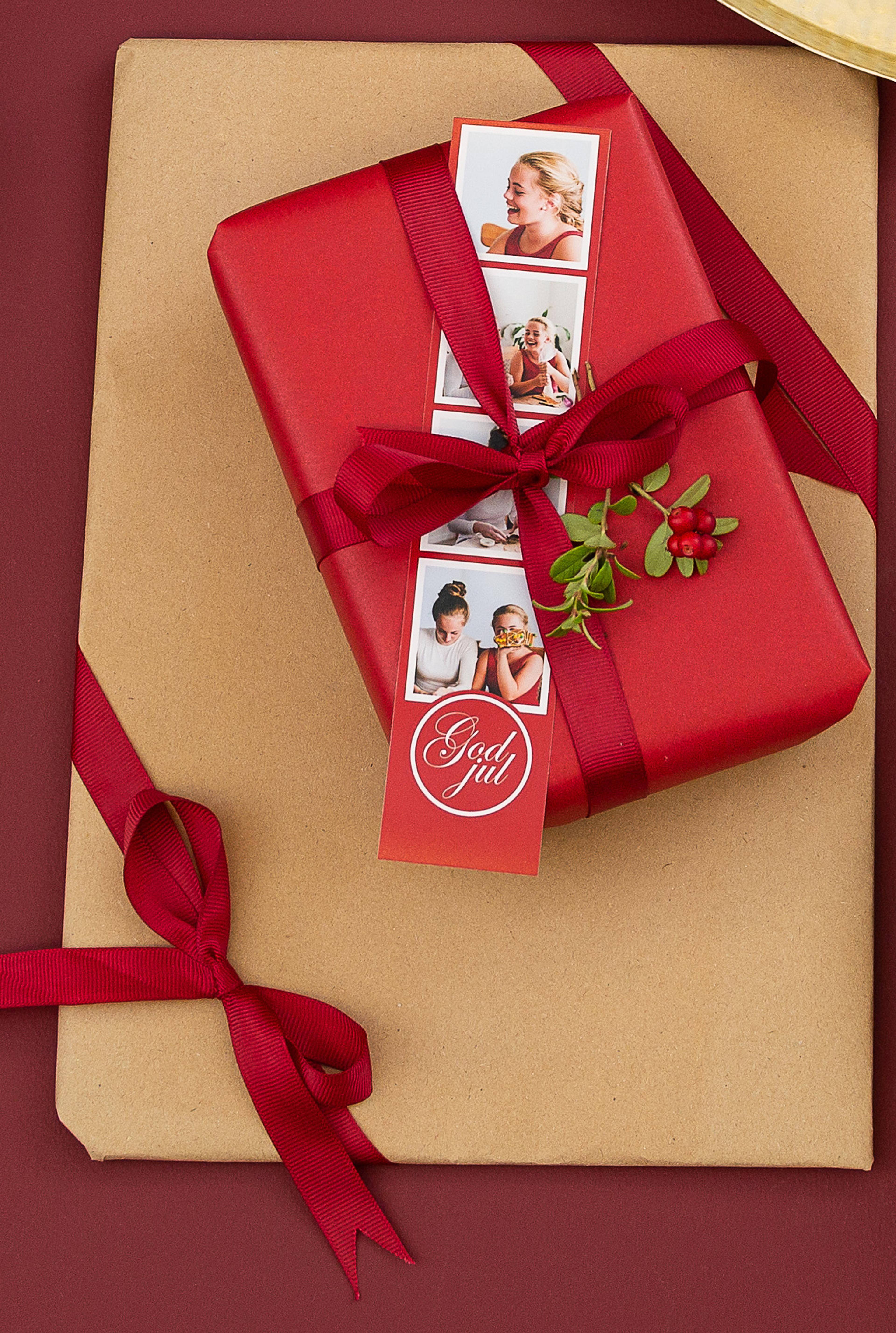 bilderemse som pynt på bordet