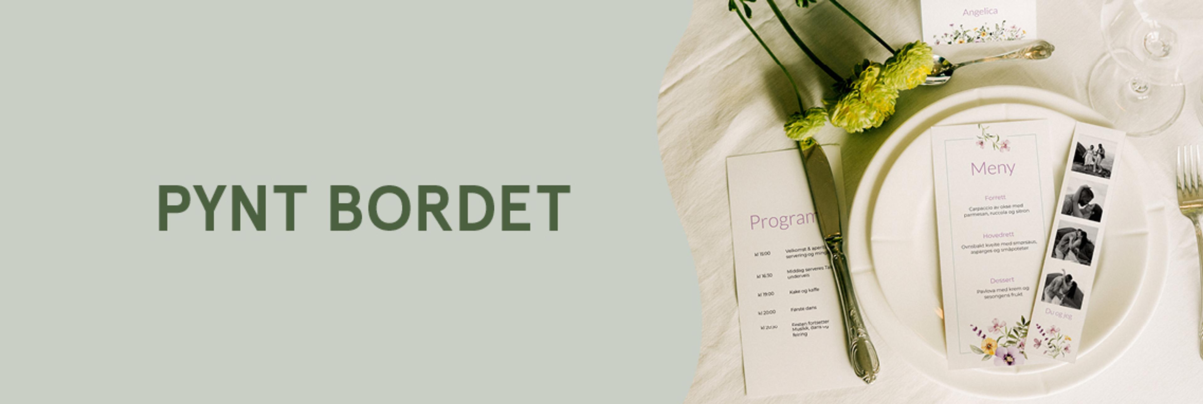 Pynt bordet med bilder fra Elite Foto