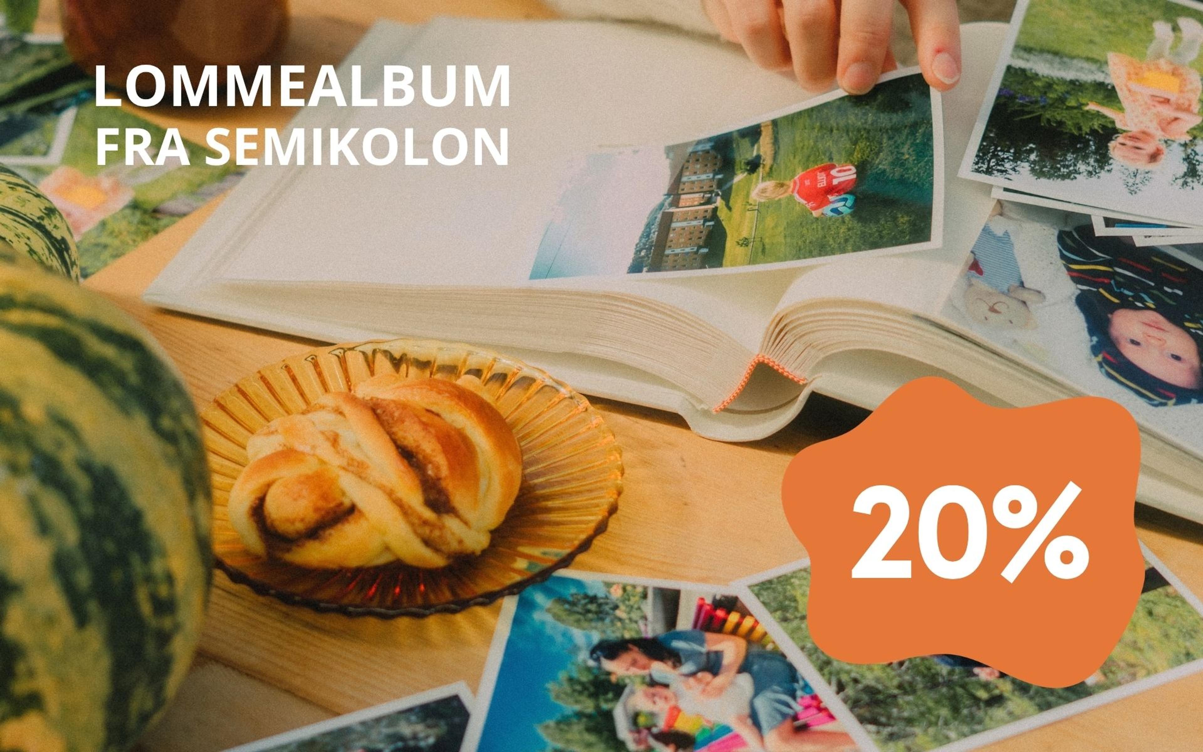 -20% på lommealbum fra Semikolon