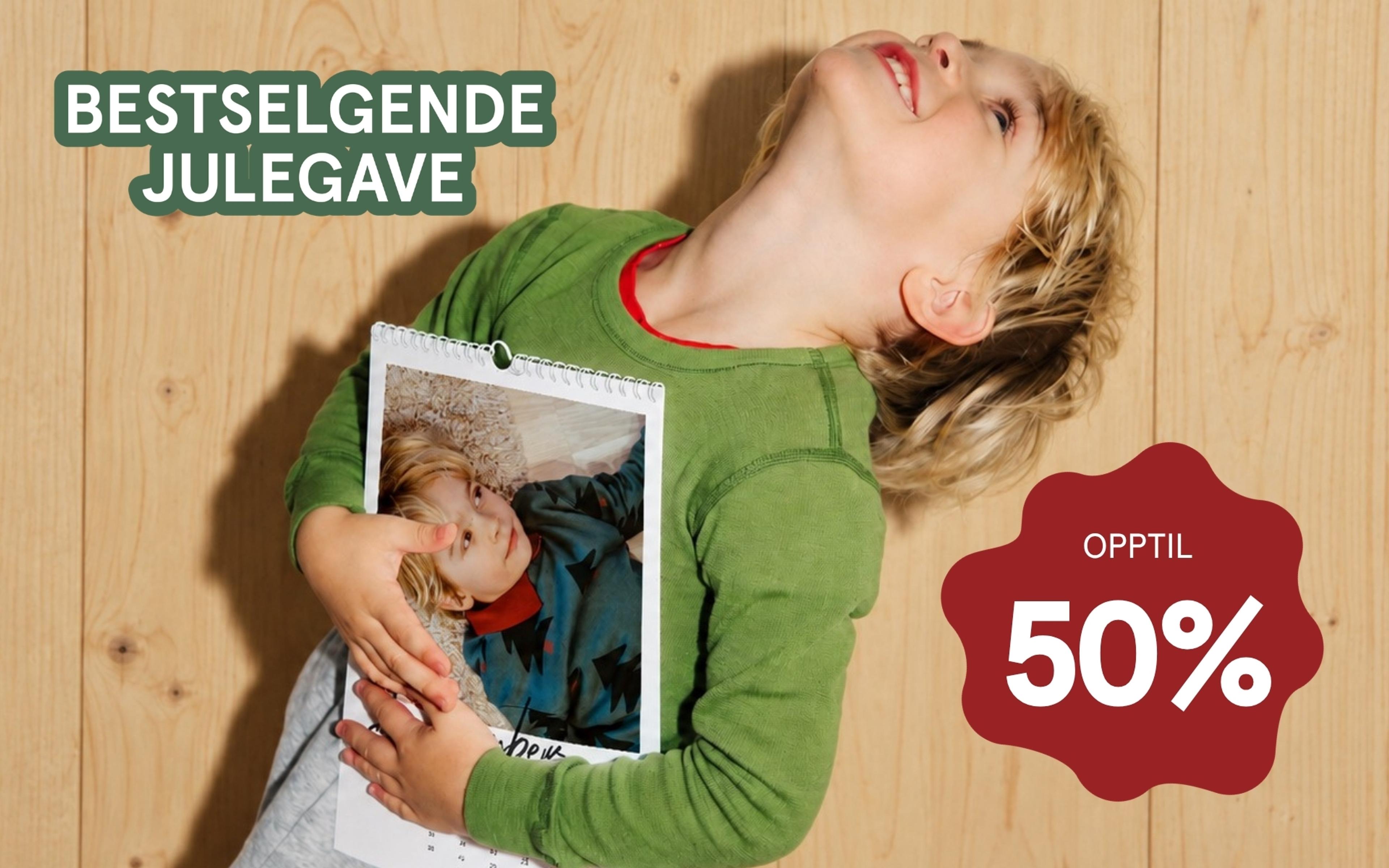 opptil 50% på kalender