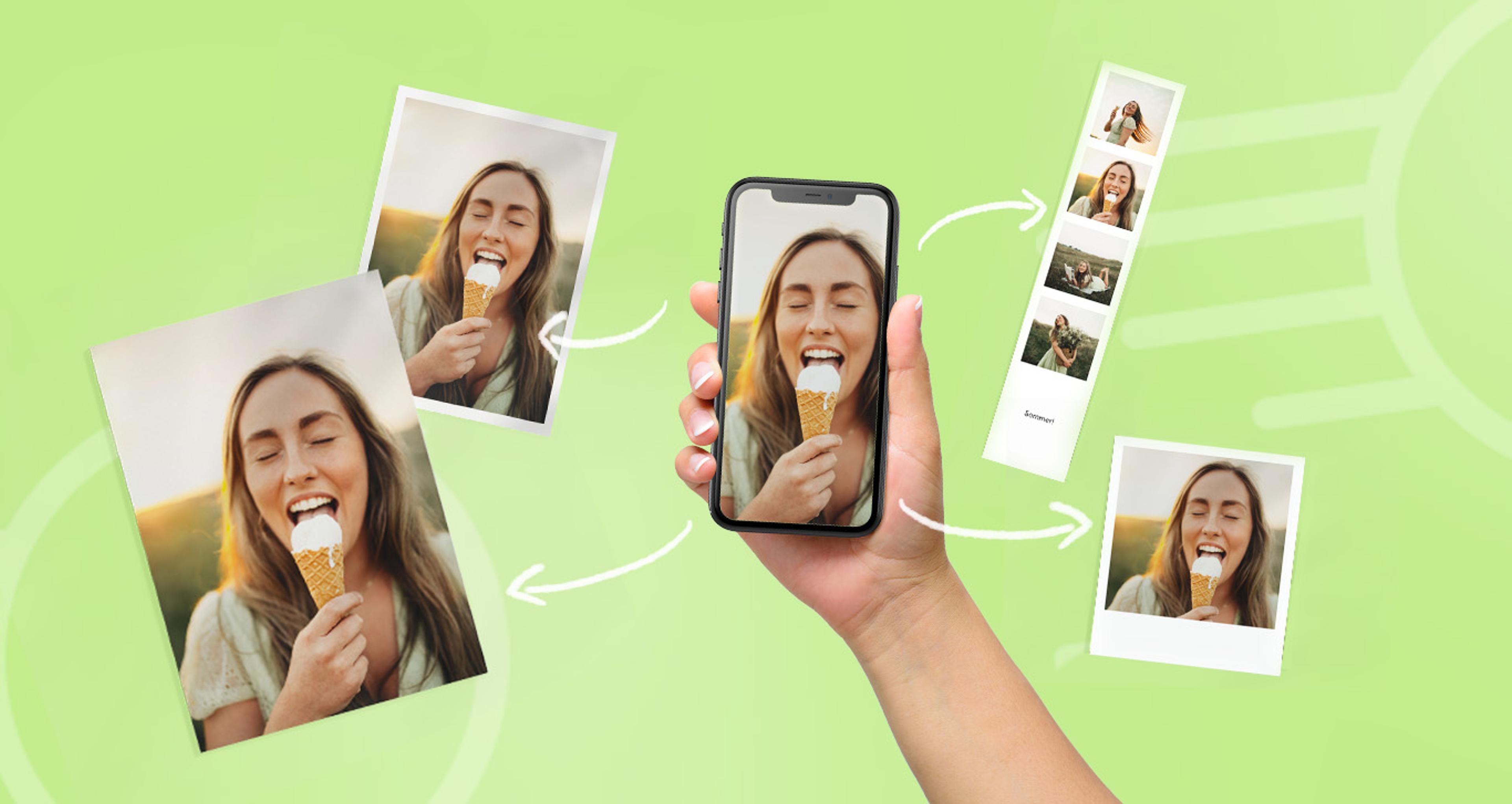 Bilder printet på fotopapir i sort-hvitt med Elite Foto bildemappe