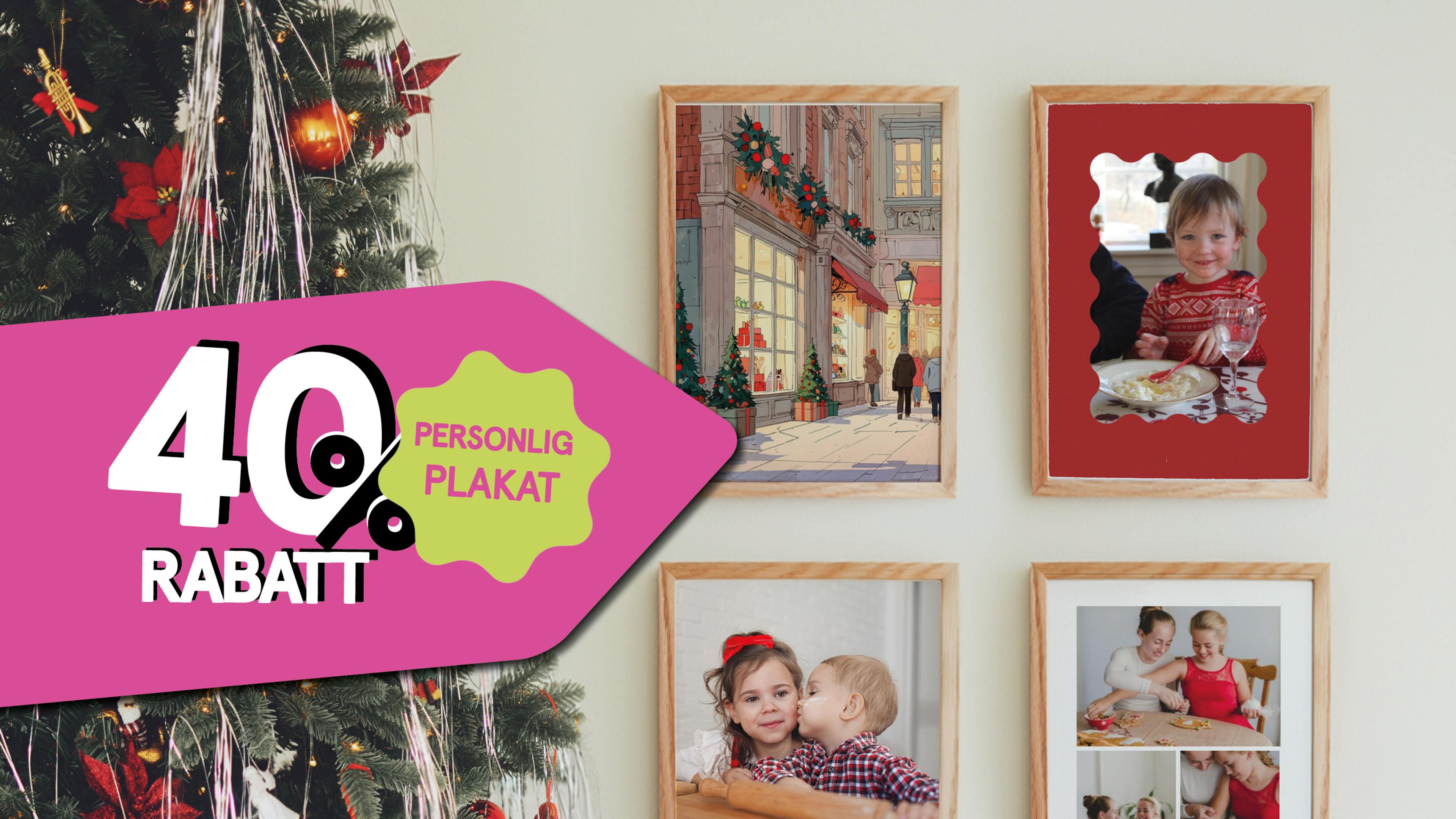 40% rabatt på store bilder og personlig plakat hos Elite Foto