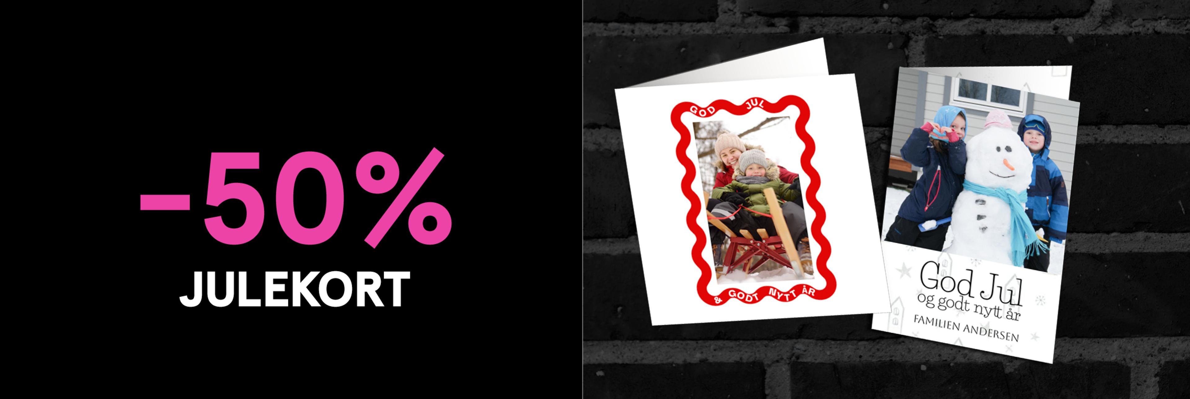 Kjøp personlige julekort hos Elite Foto