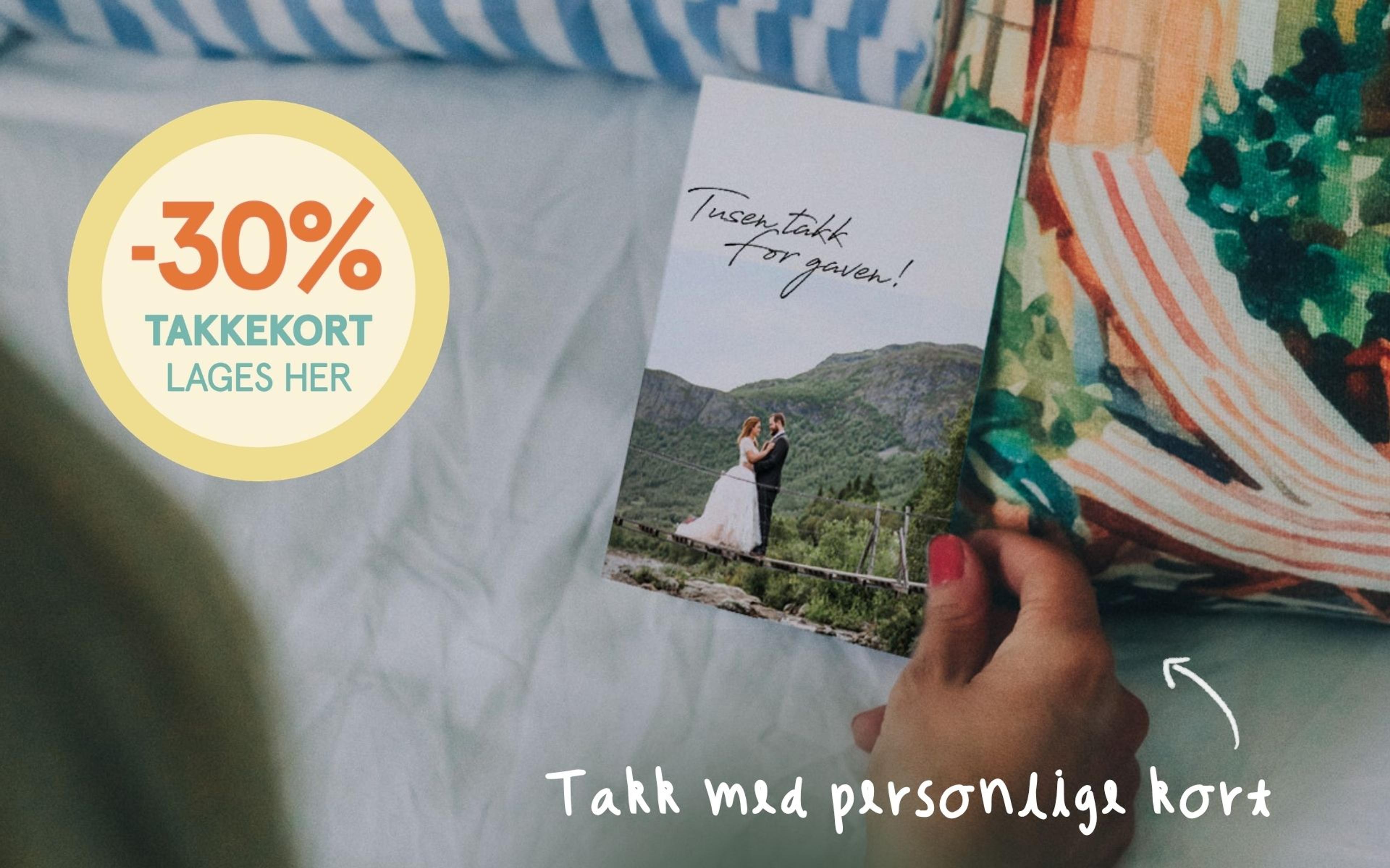 -30% på takkekort