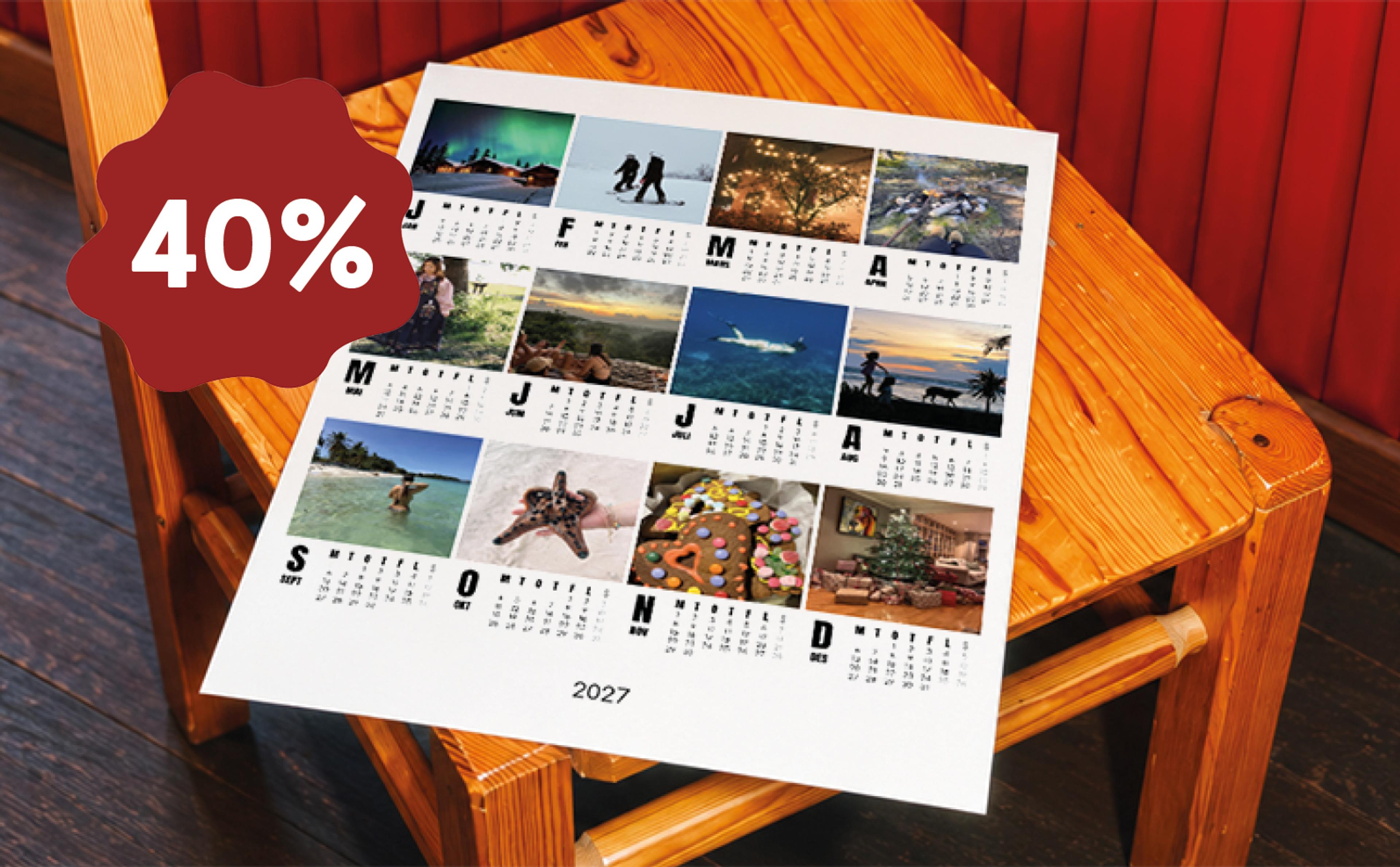 Plakatkalender med eget foto