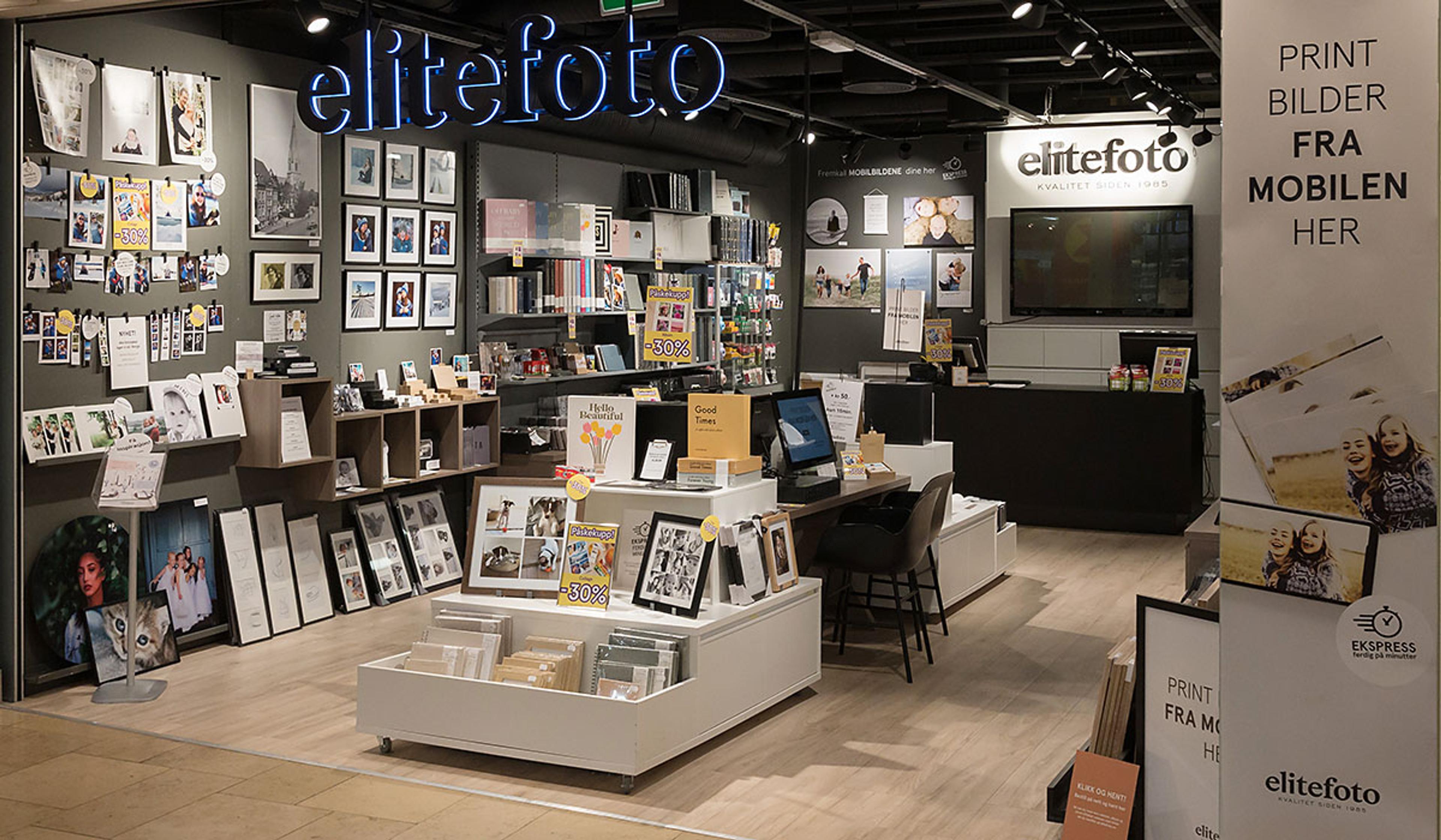 Elite Fotos butikk på Sørlandssenteret i Kristiansand