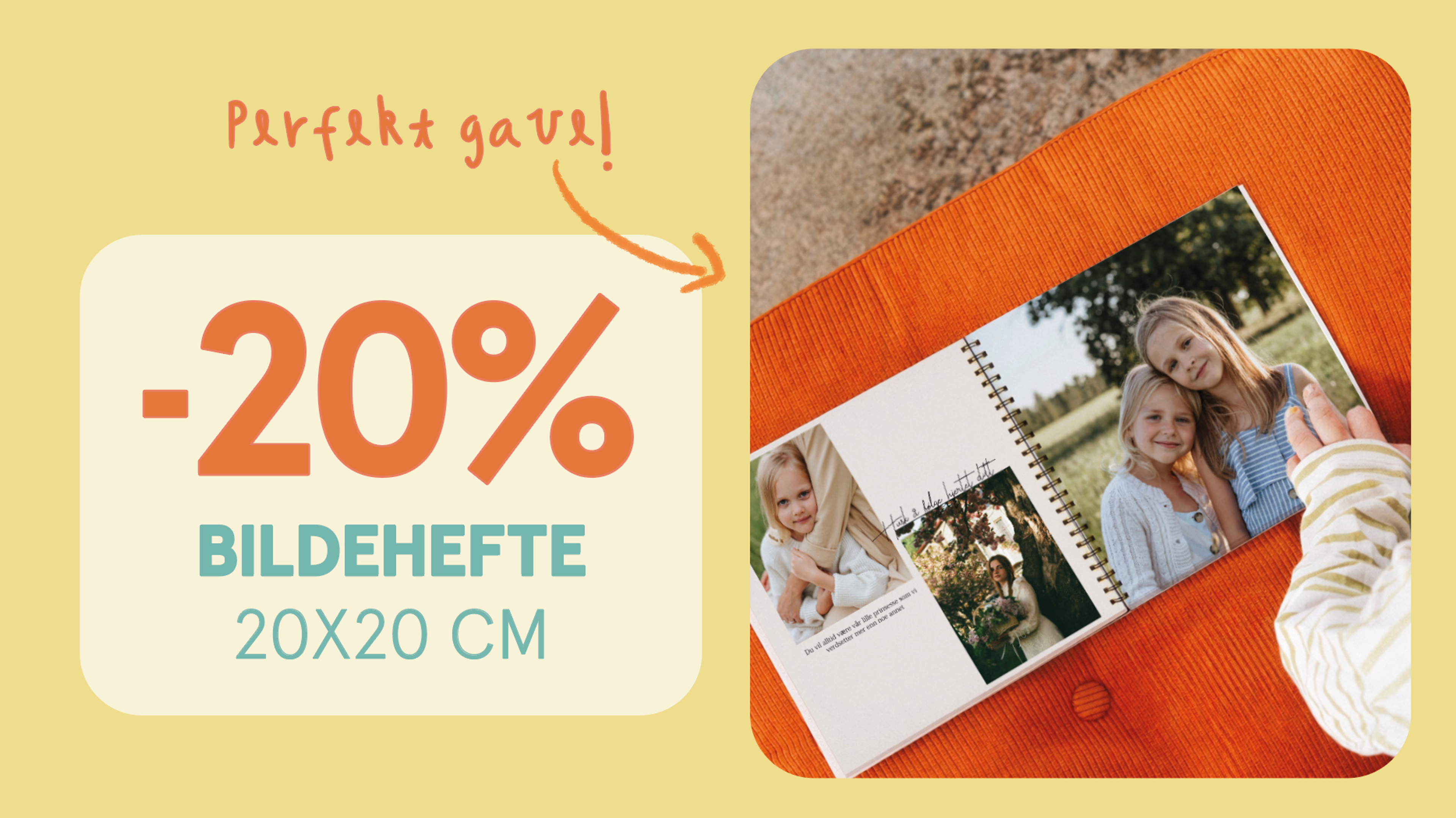 20 prosent rabatt på fotoalbum hos Elite Foto