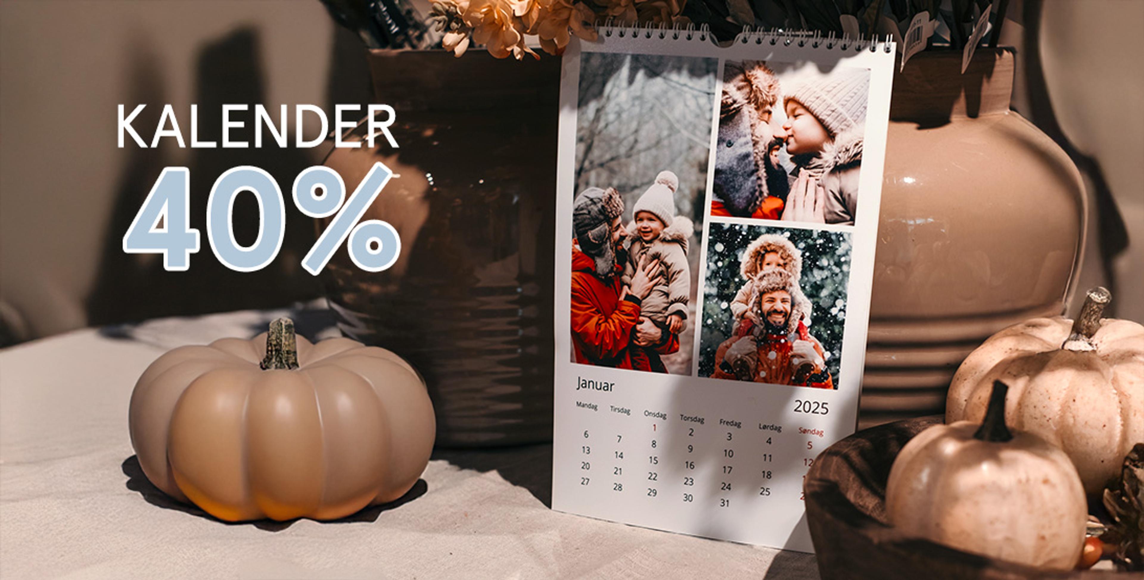 40% på kalender hos Elite Foto