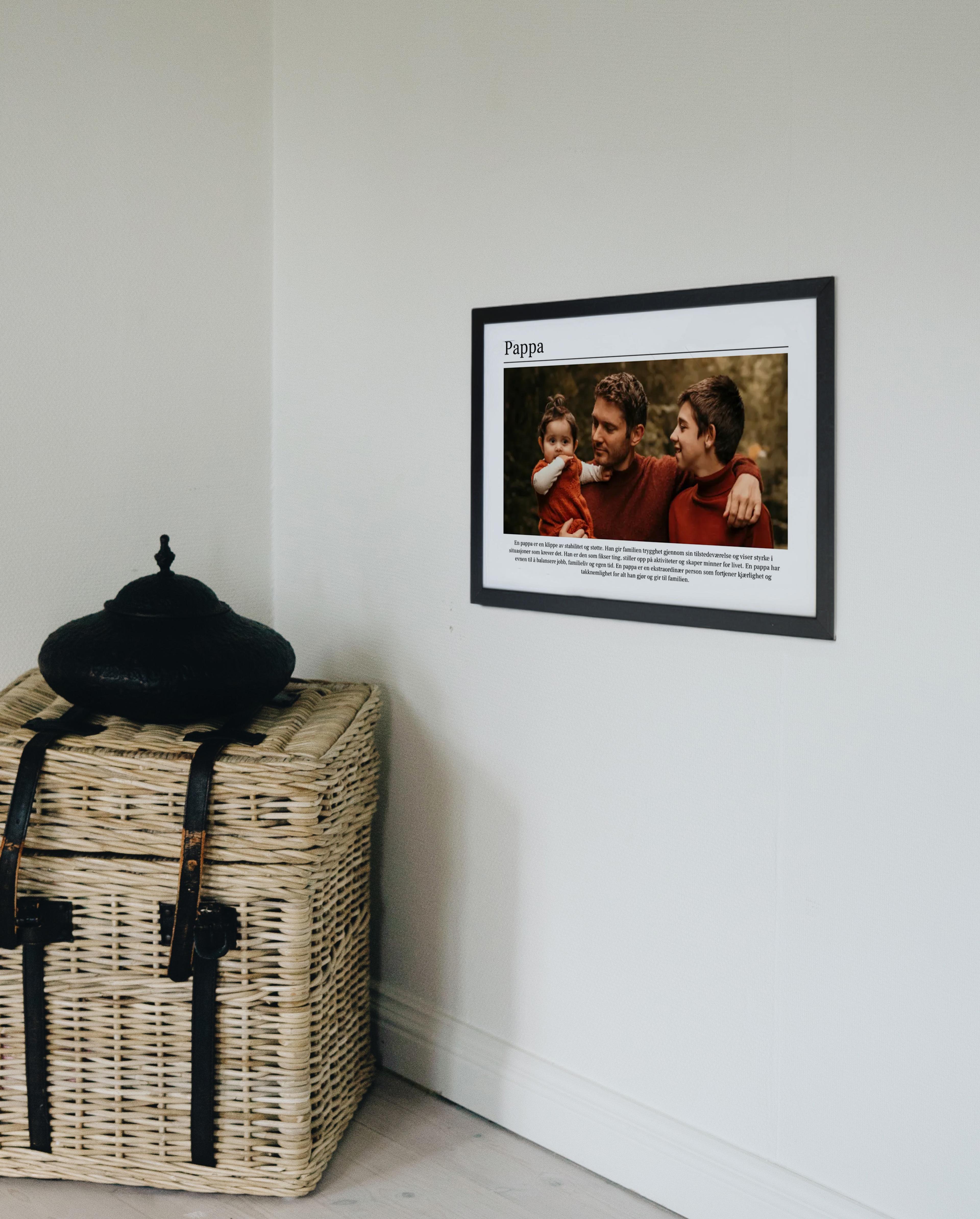 Liggende familie plakat