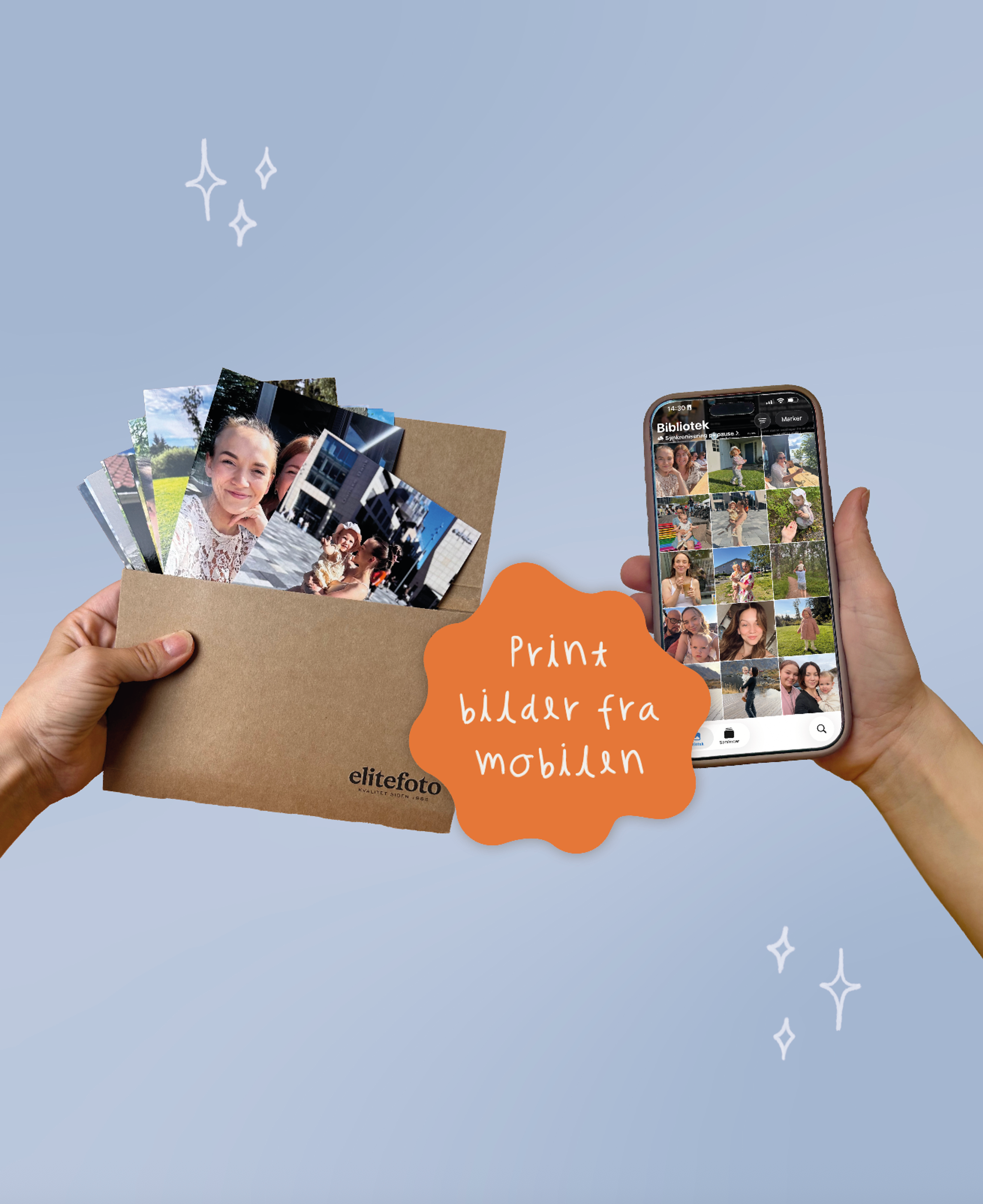 Print bilder fra mobilen hos Elite Foto