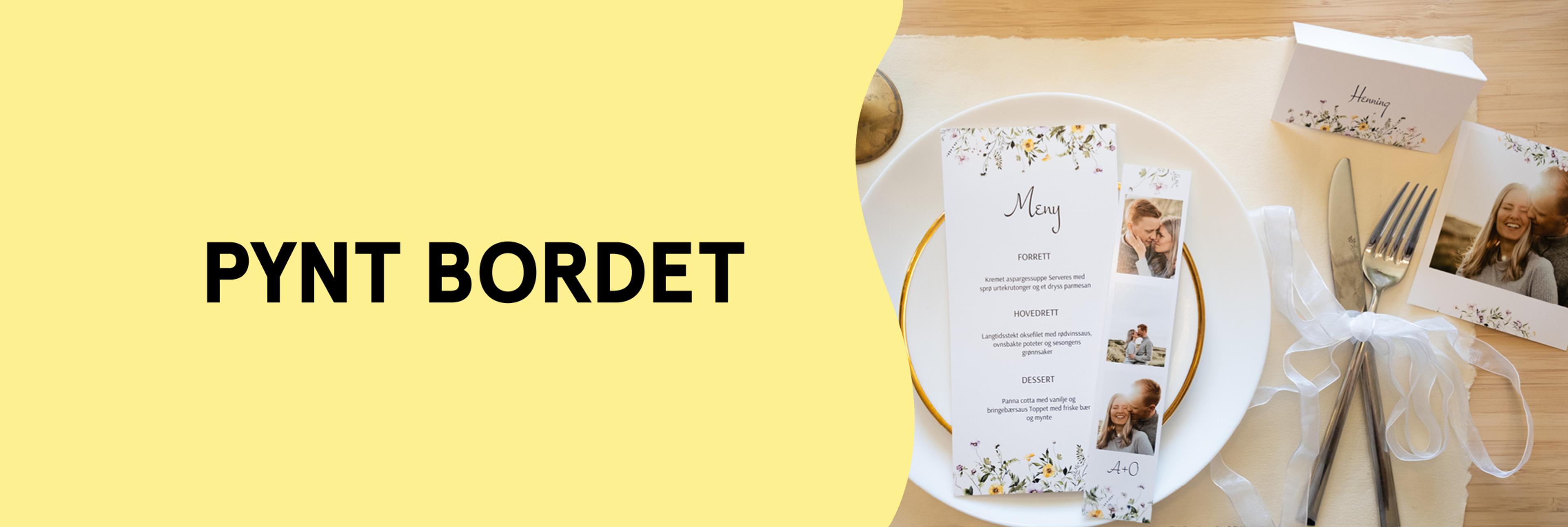 Pynt bordet med bilder fra Elite Foto