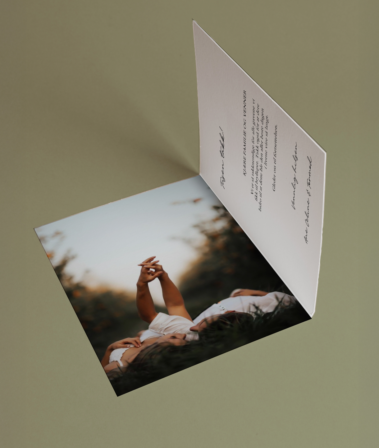 Bilde av doble takkekort