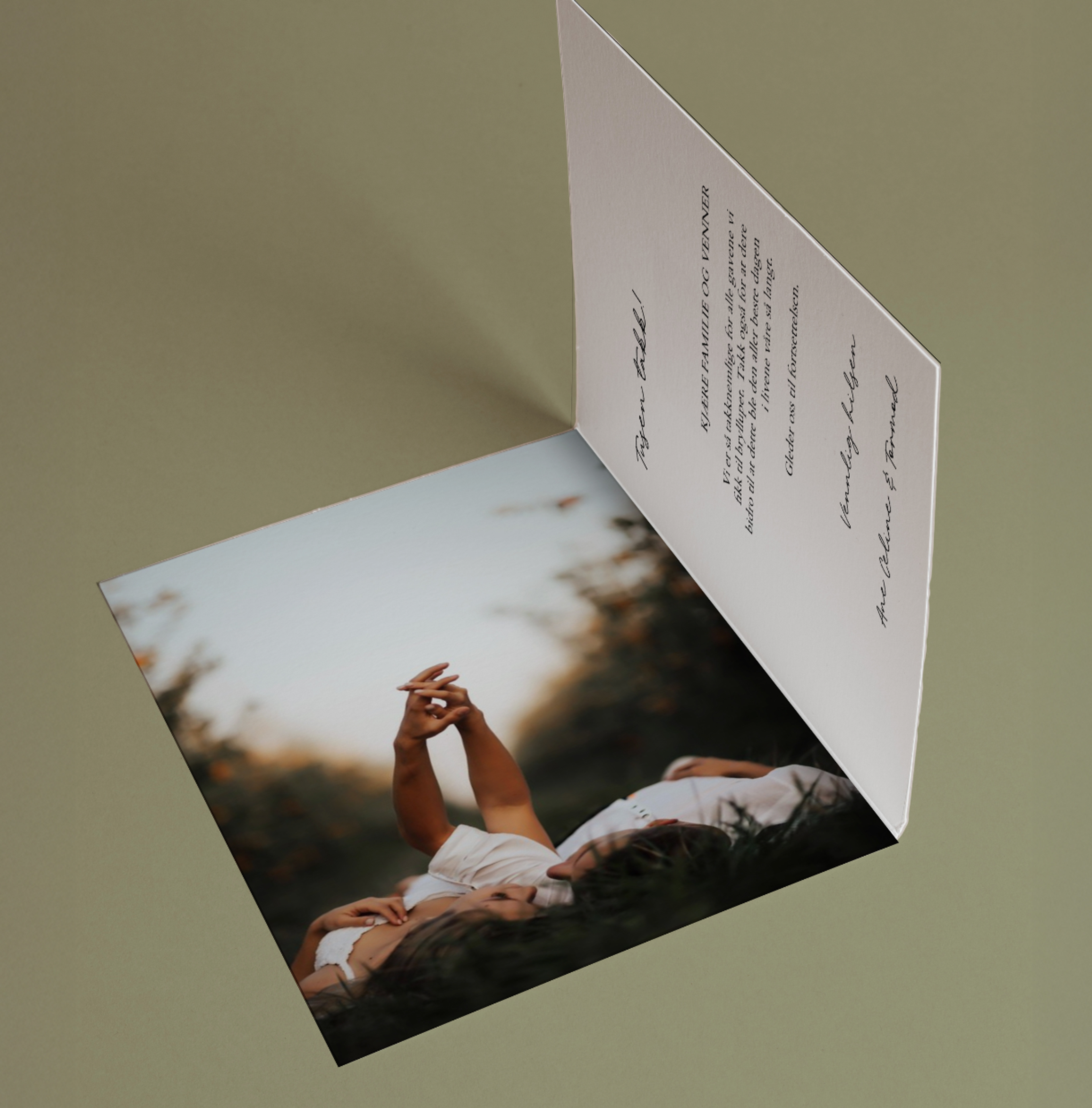 Bilde av doble takkekort