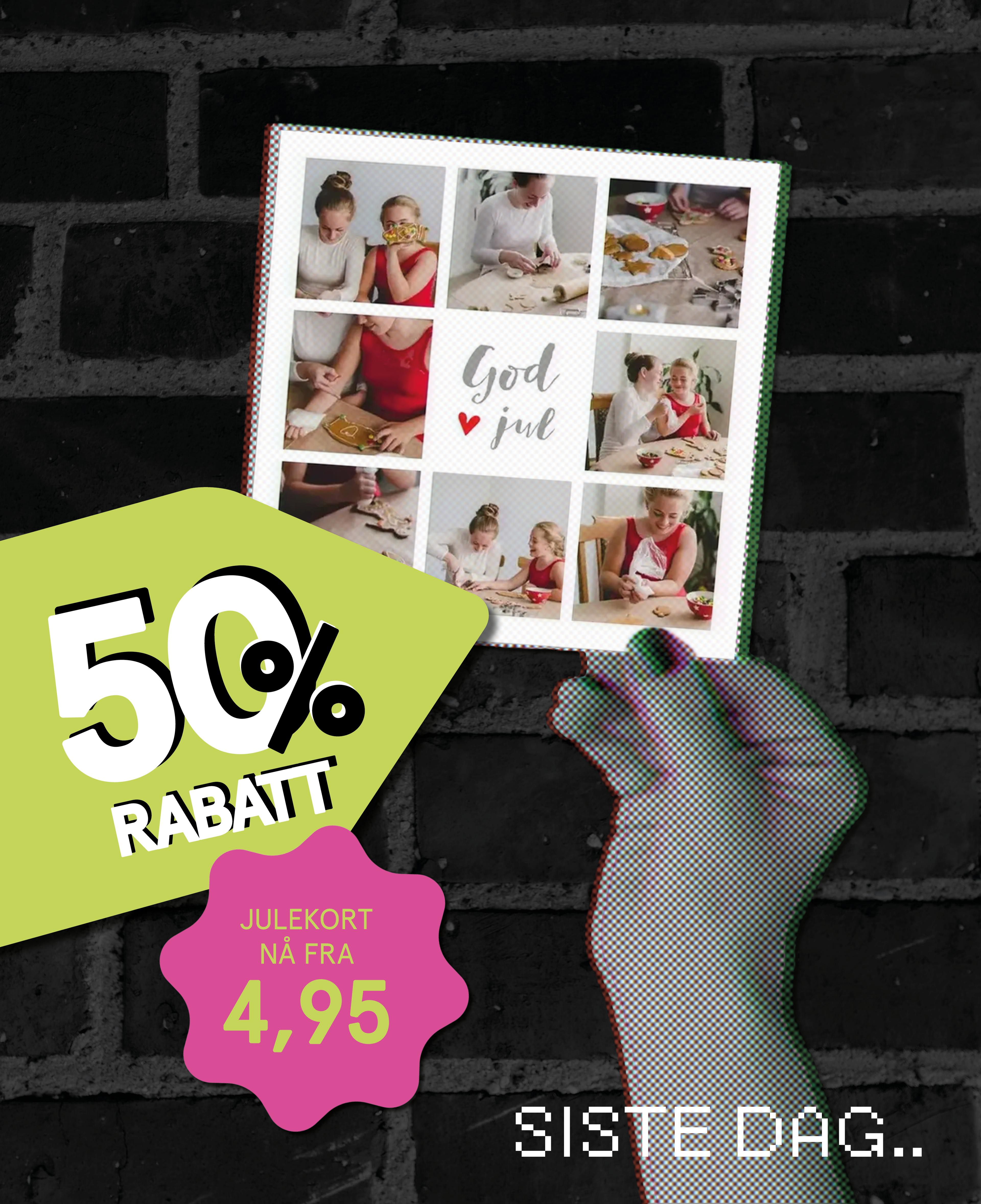 Halv pris på julekort - siste sjanse hos Elite Foto