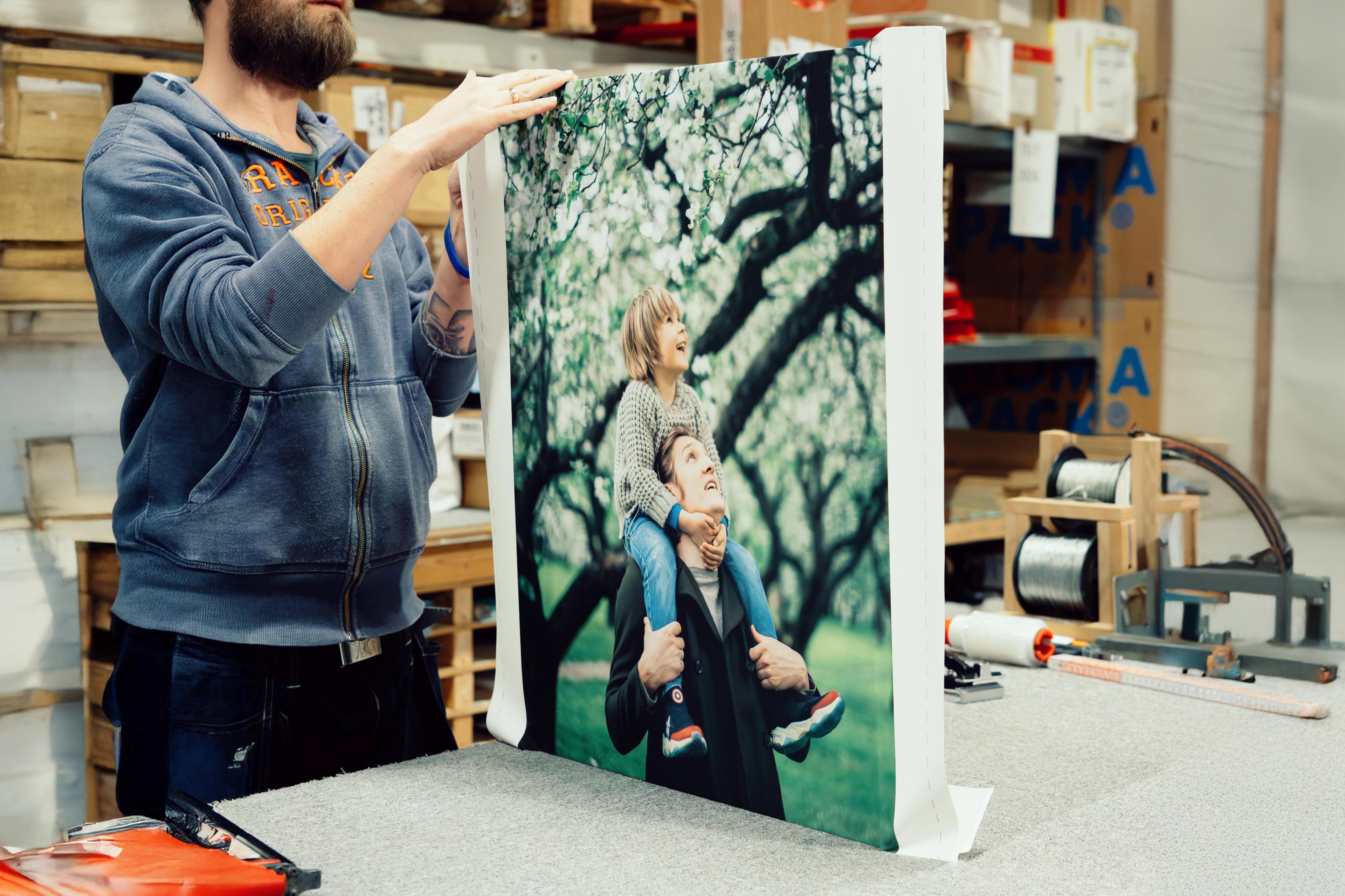 lage lerret for hånd