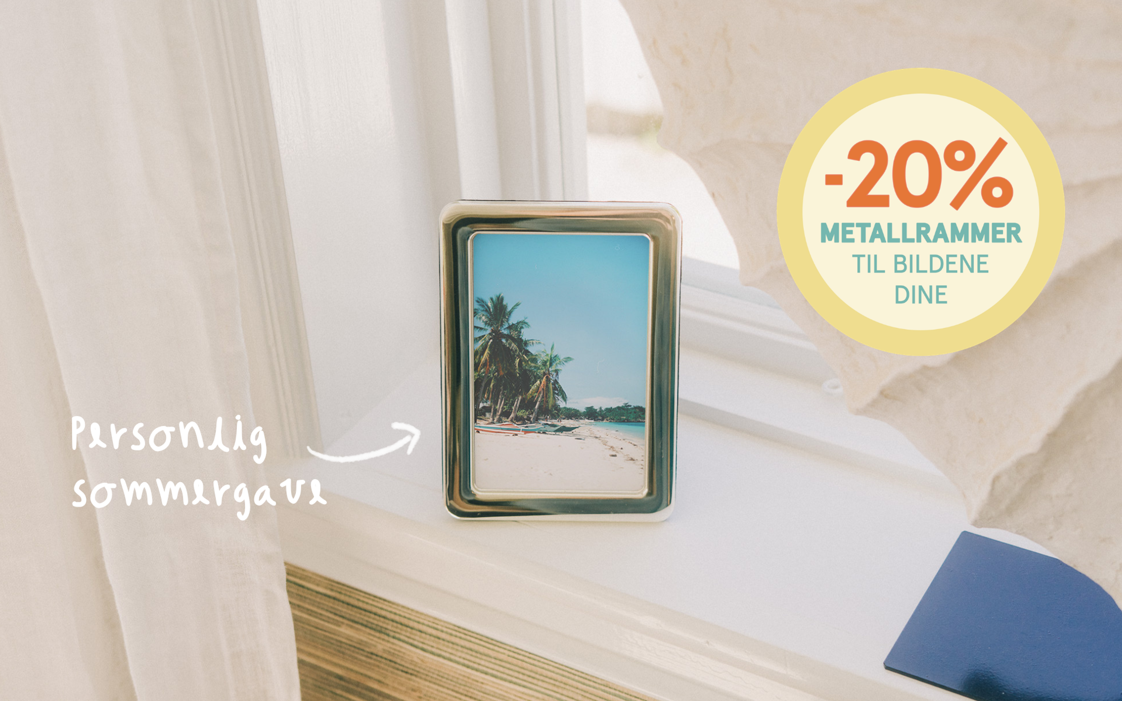 Metallrammer med 20% rabatt hos Elite Foto
