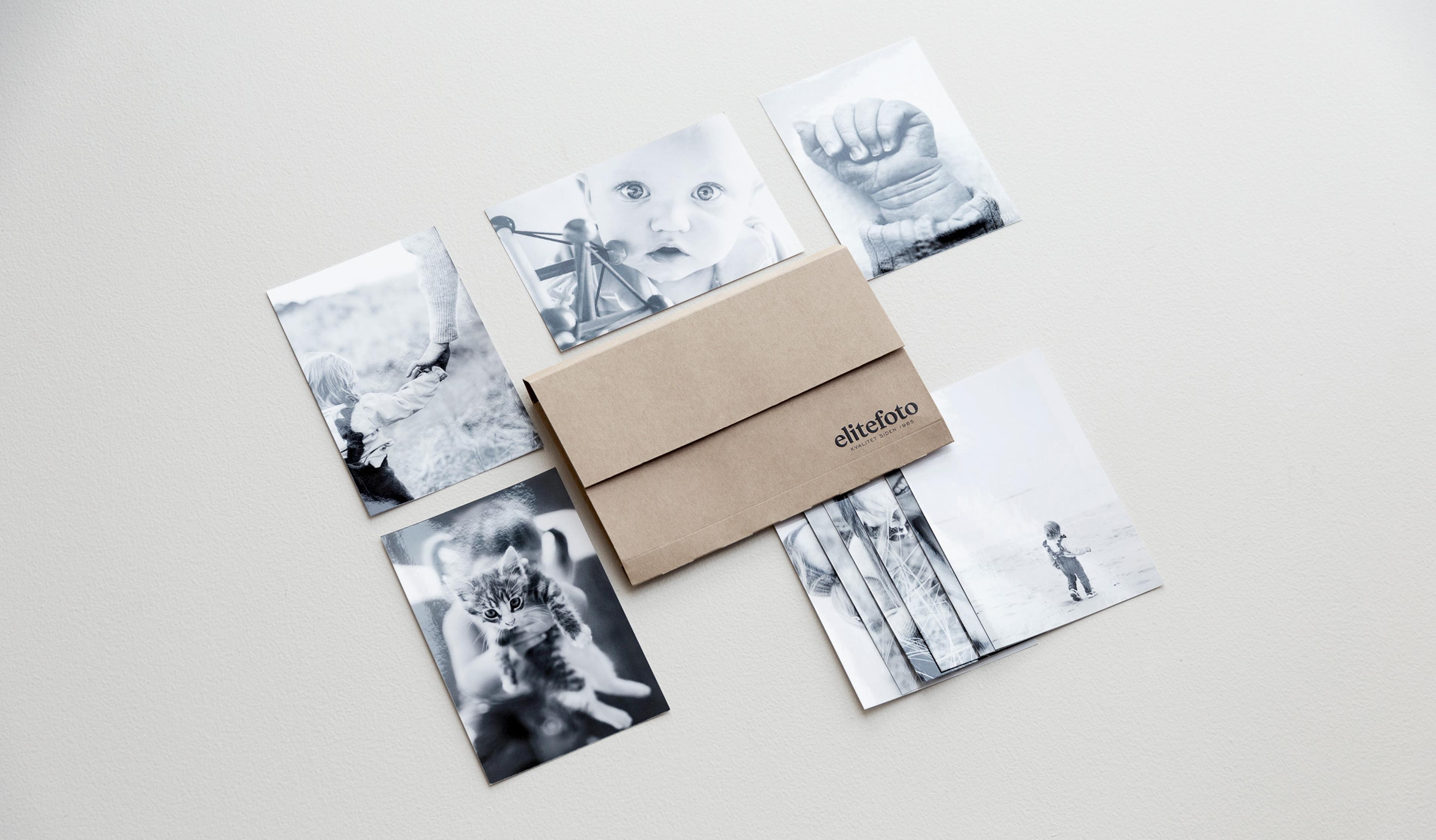 Bilder printet på fotopapir i sort-hvitt med Elite Foto bildemappe