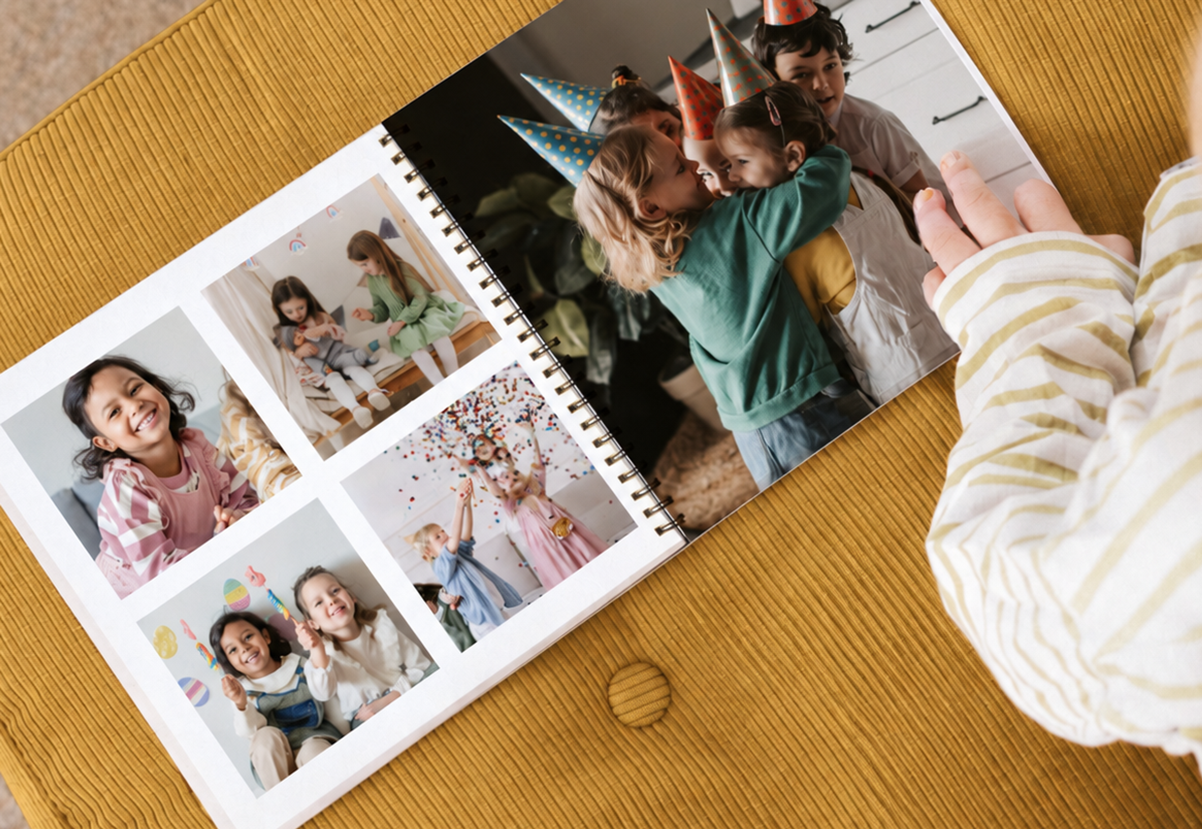Fotobok med spiral, bildehefte laget lokalt og i butikk hos Elite Foto