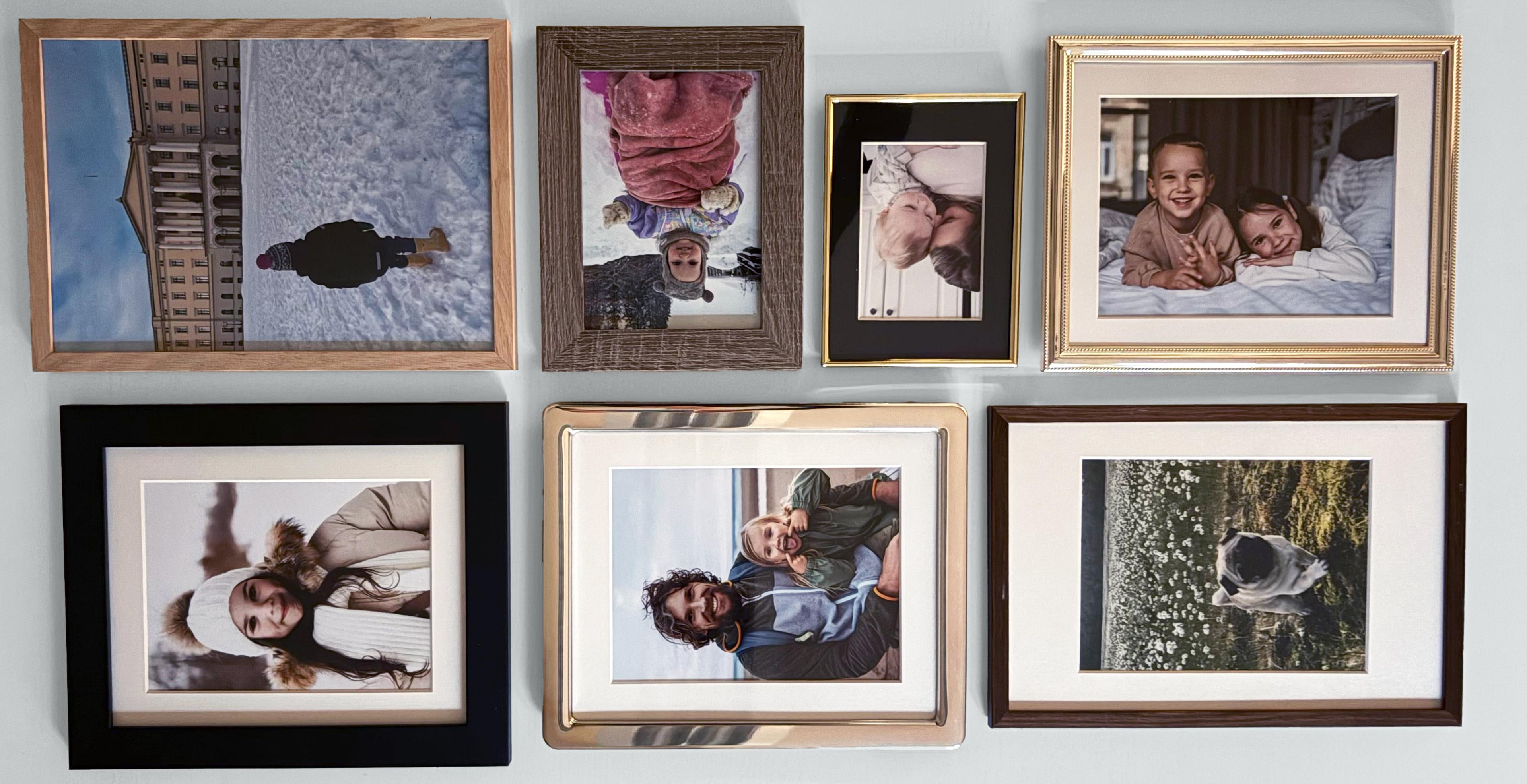 Rammer i ulike formater og materialer