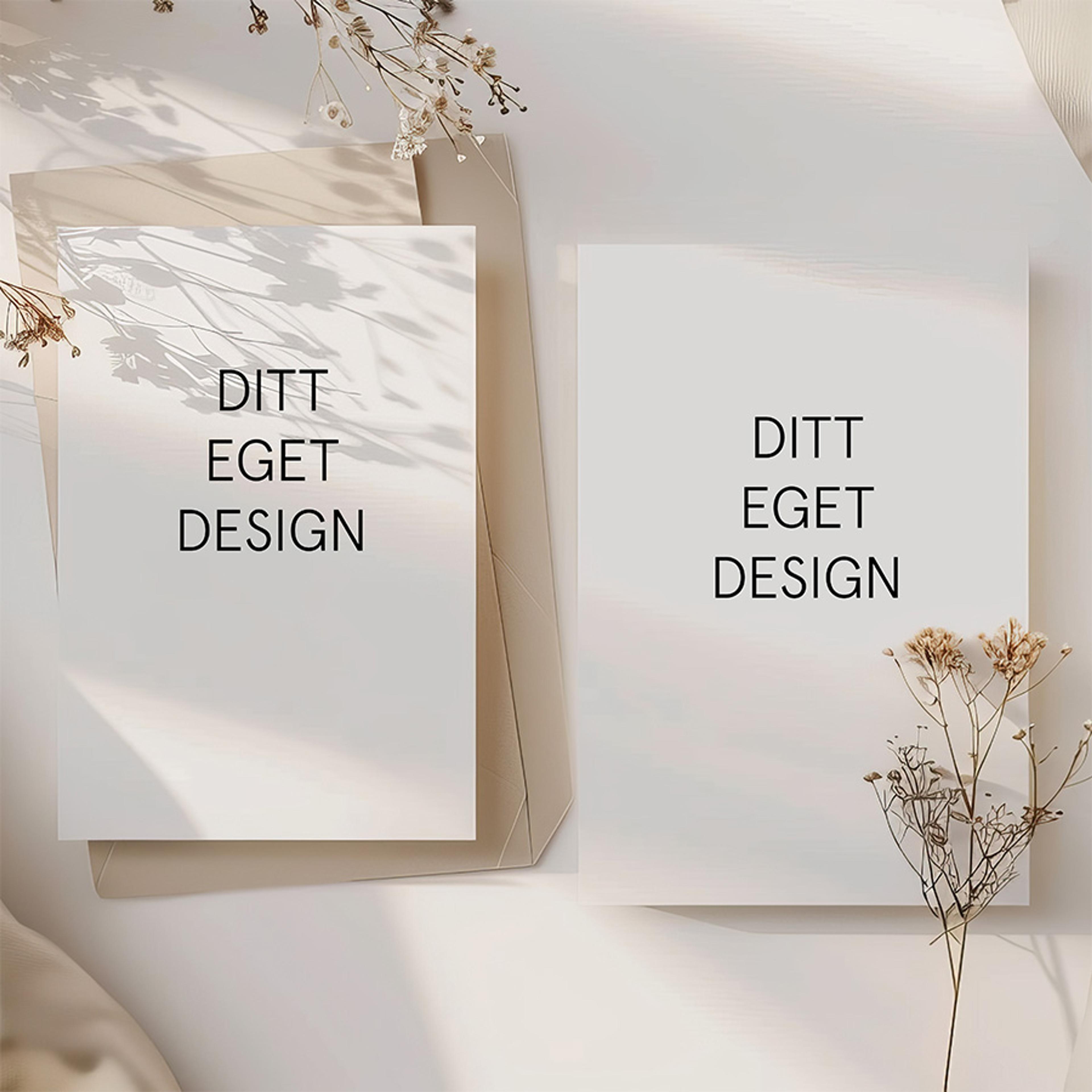 Takkekort der du kan lage ditt helt egne design