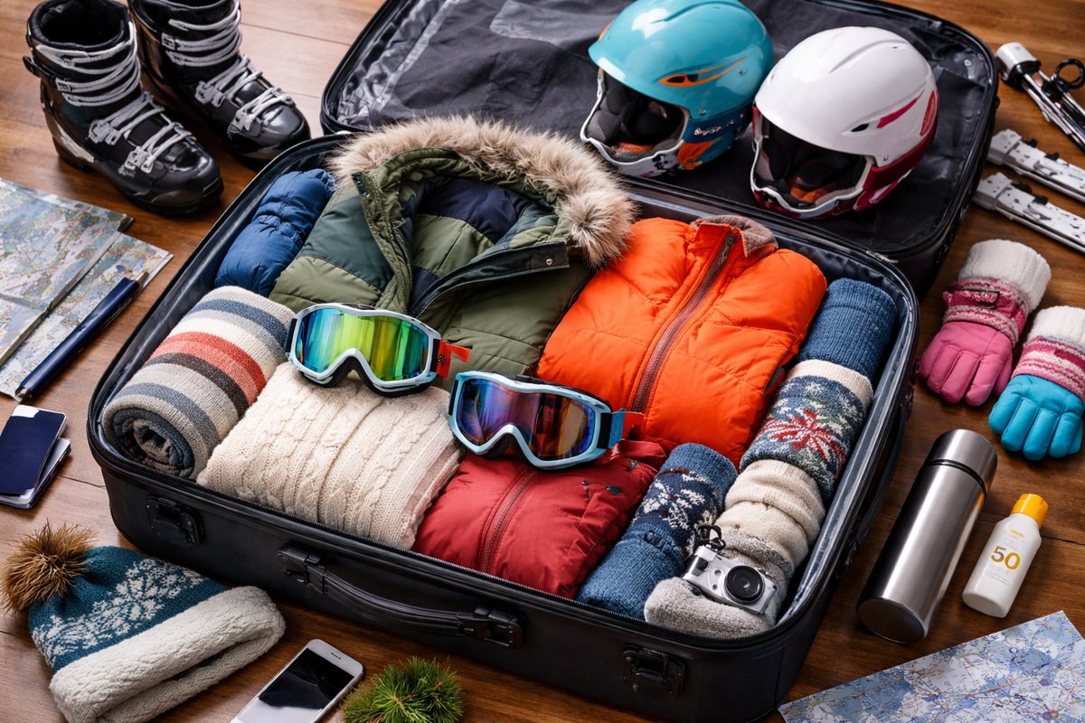 Our Family Ski Holiday Packing List that Thinks of Everything