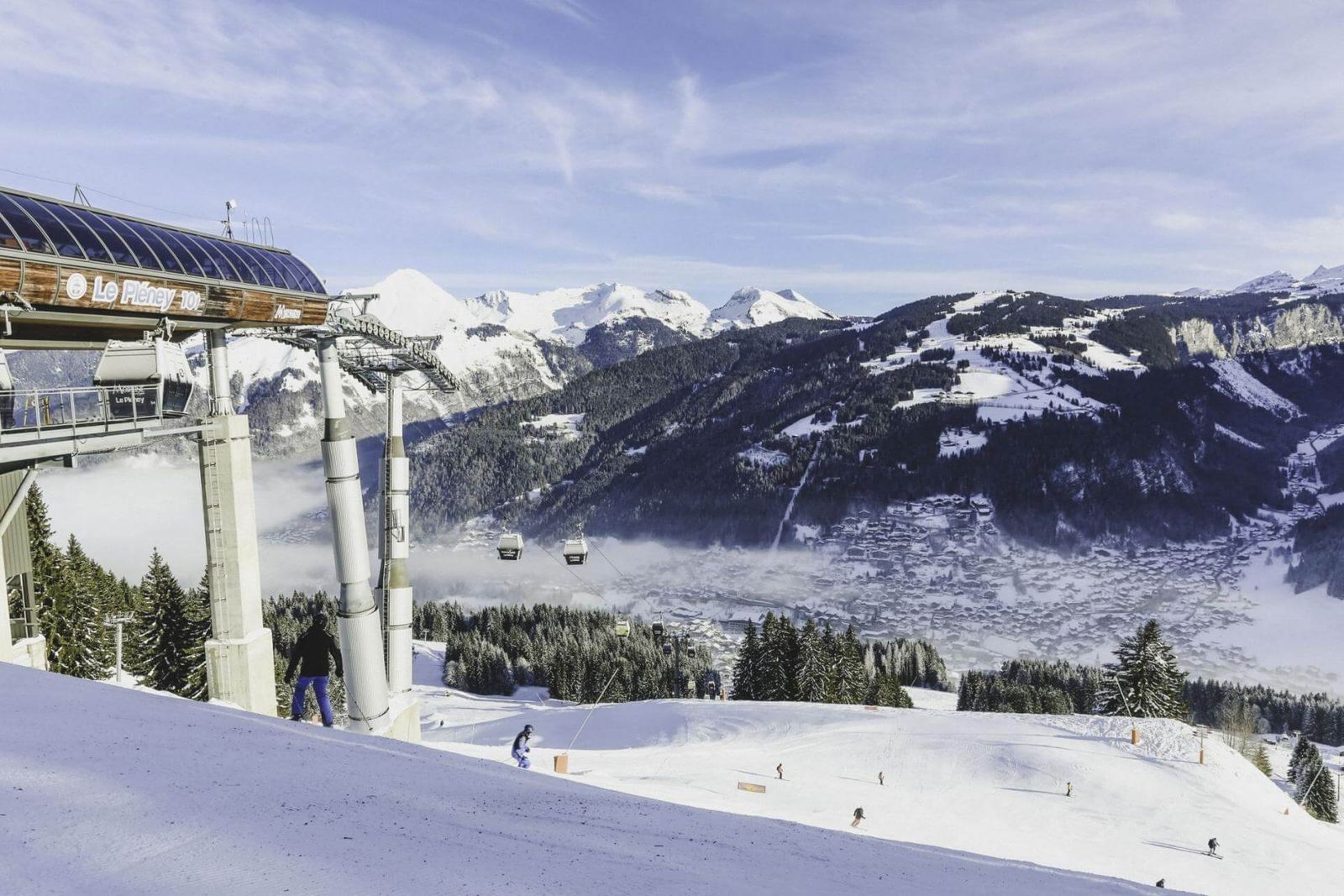 View over a Gondola in the Portes du Soleil