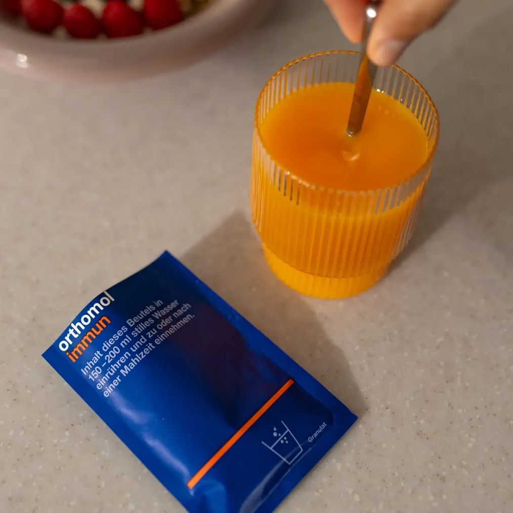 Orthomol Immun 每日食用方式示意