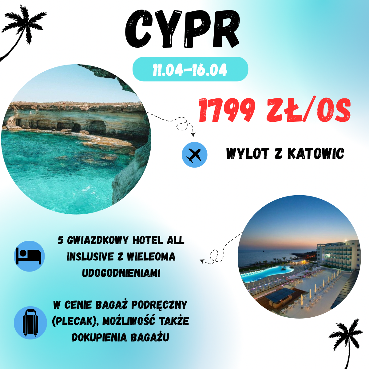 Cypr All inclusive w 5⭐️ hotelu na 6 dni za 1799 zł!🏝️